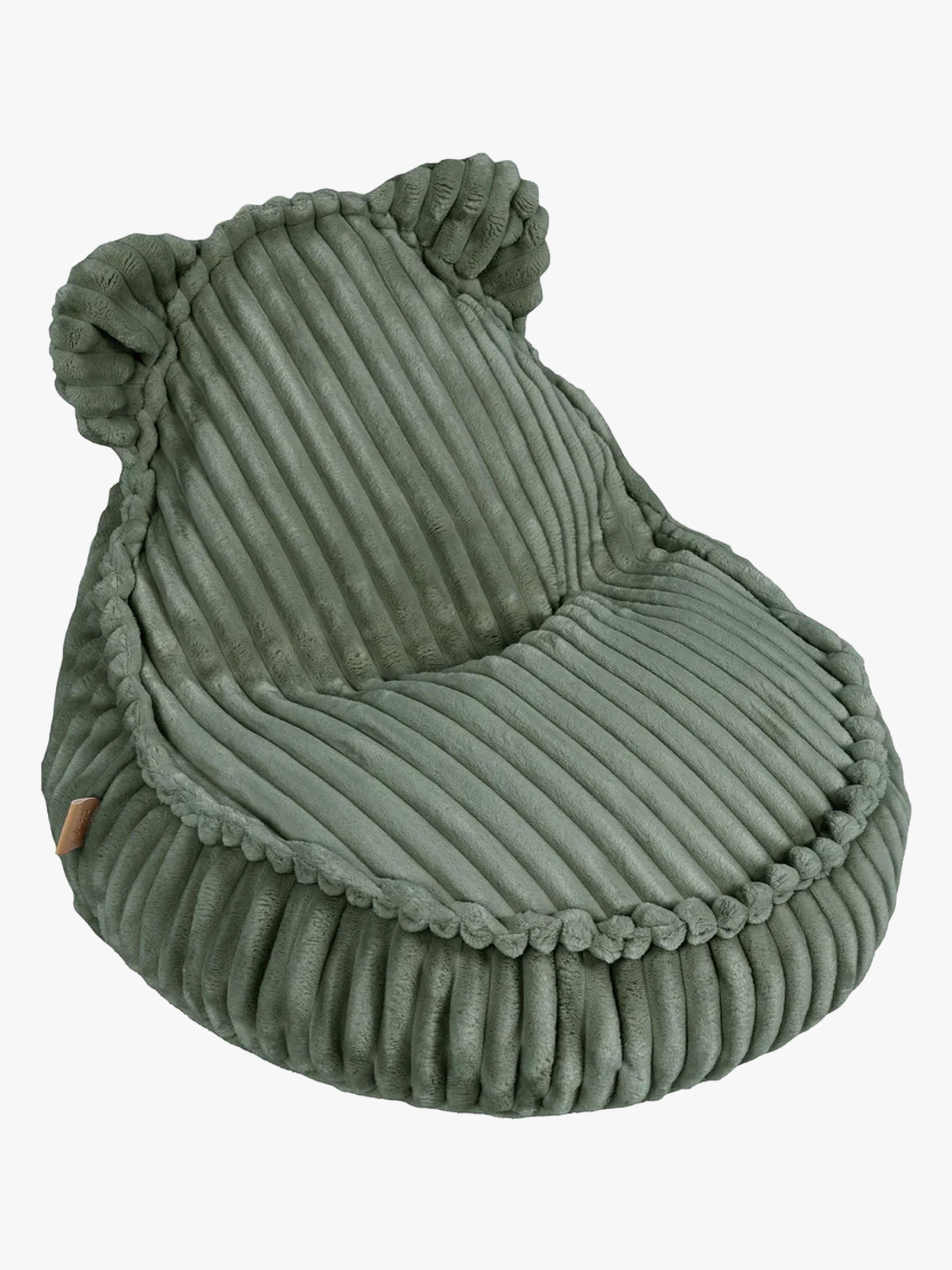 Meowbaby Churros Säkkituoli Teddy, Olive Sage Green