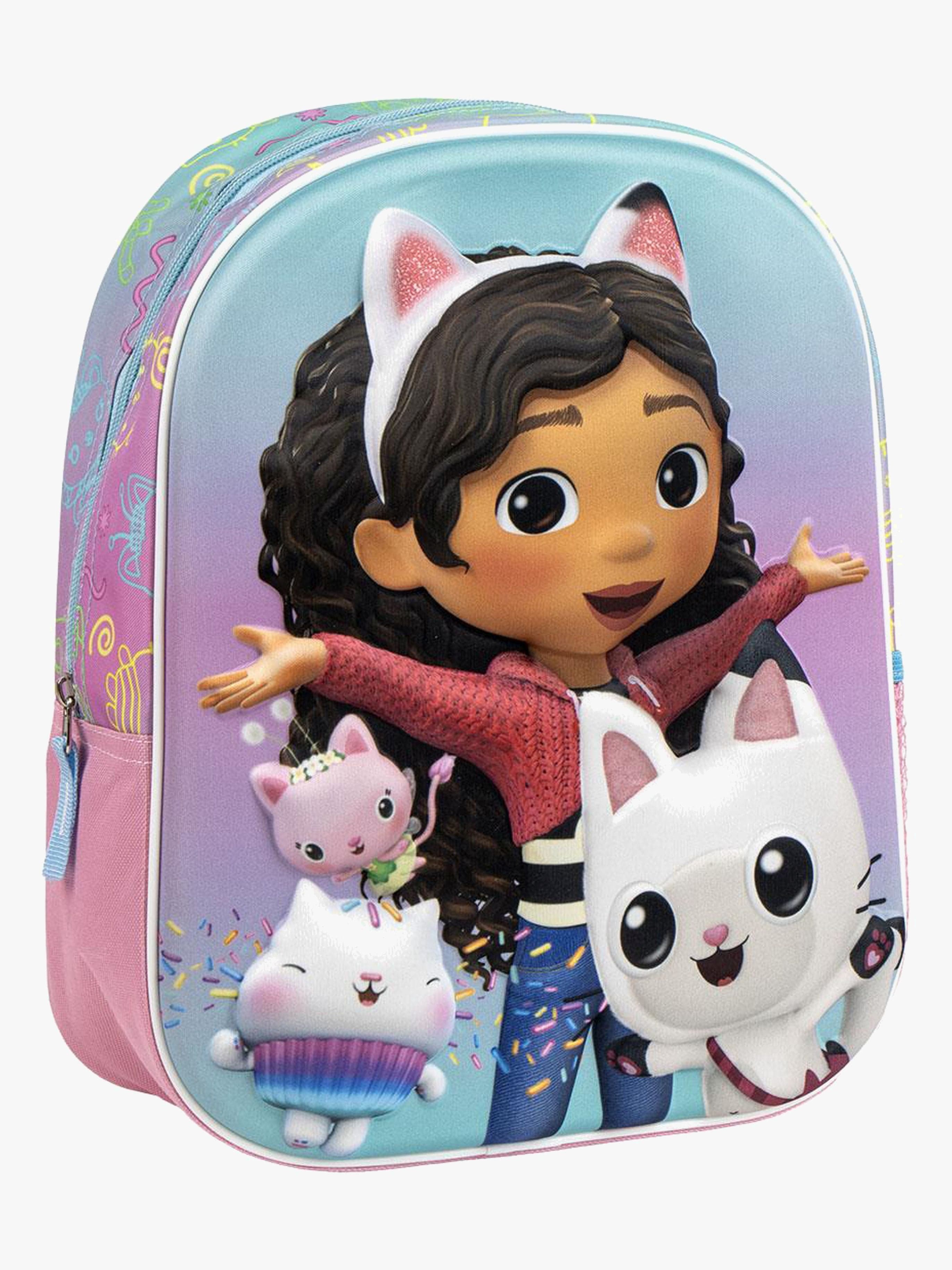 Gabbyn Nukketalo 3D Reppu, Vaaleanpunainen/vaaleansininen