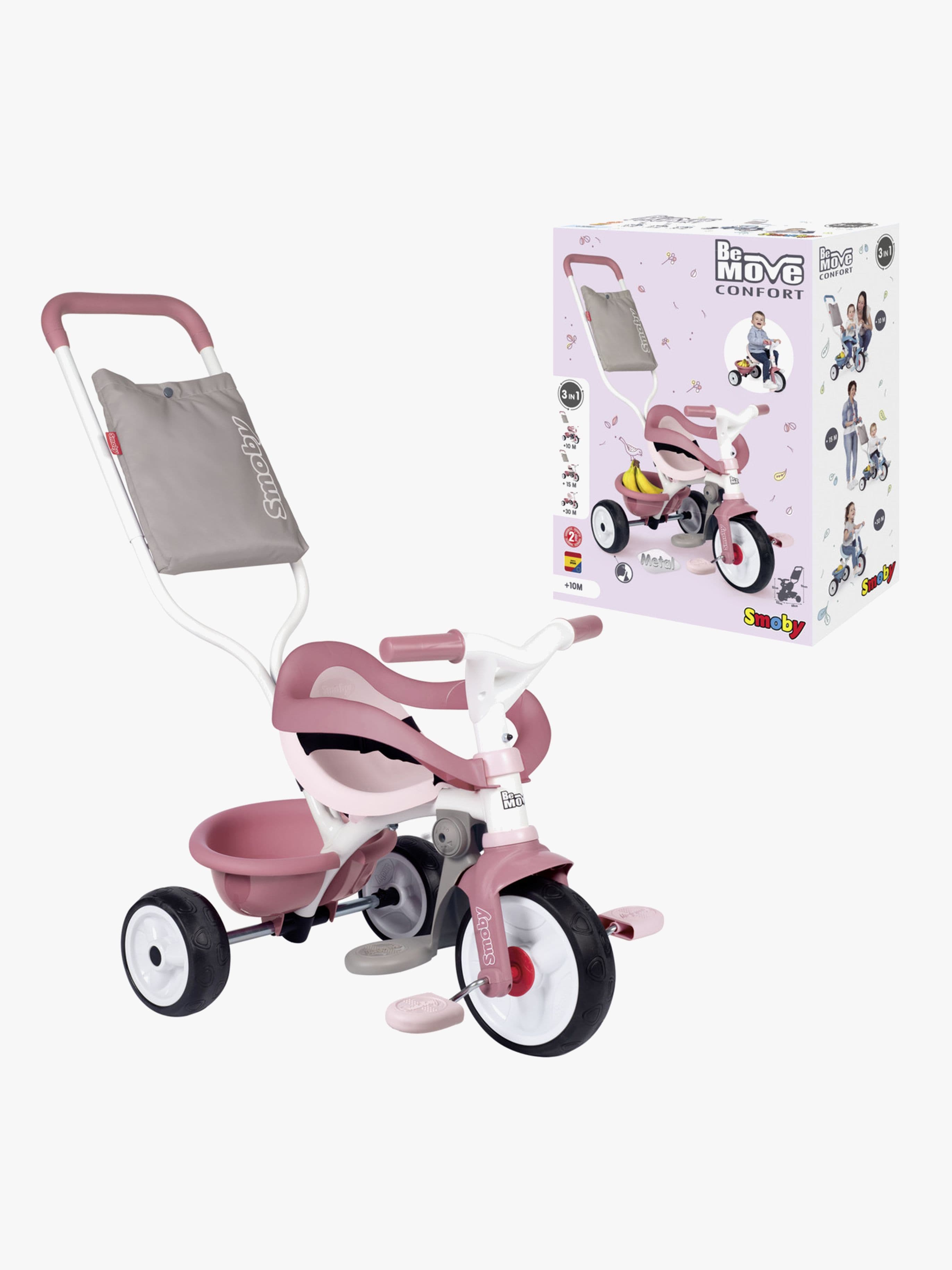 Smoby Be Move Kolmipyörä Comfort, Vaaleanpunainen
