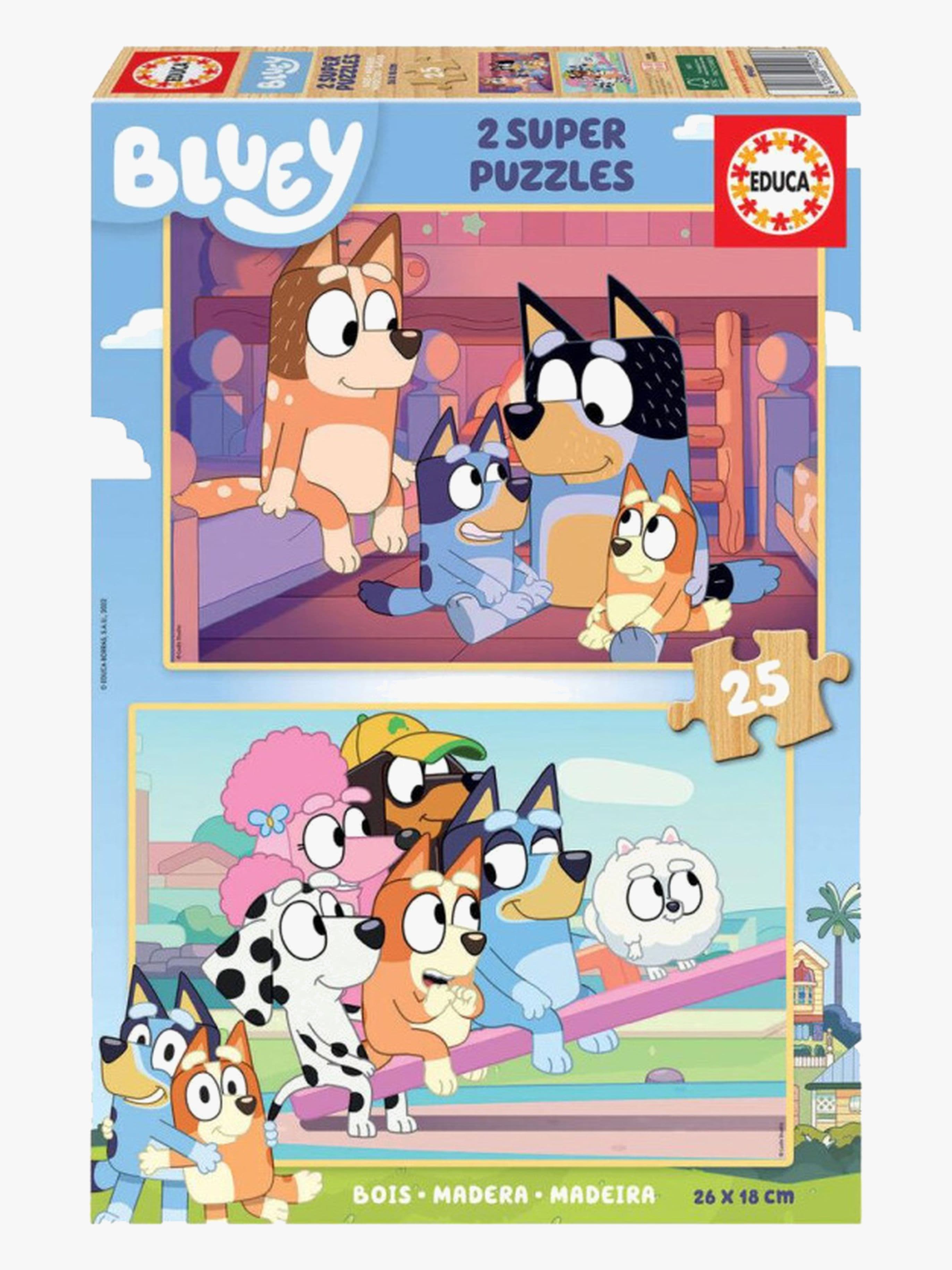 Educa Bluey Puiset Palapelit 2x25