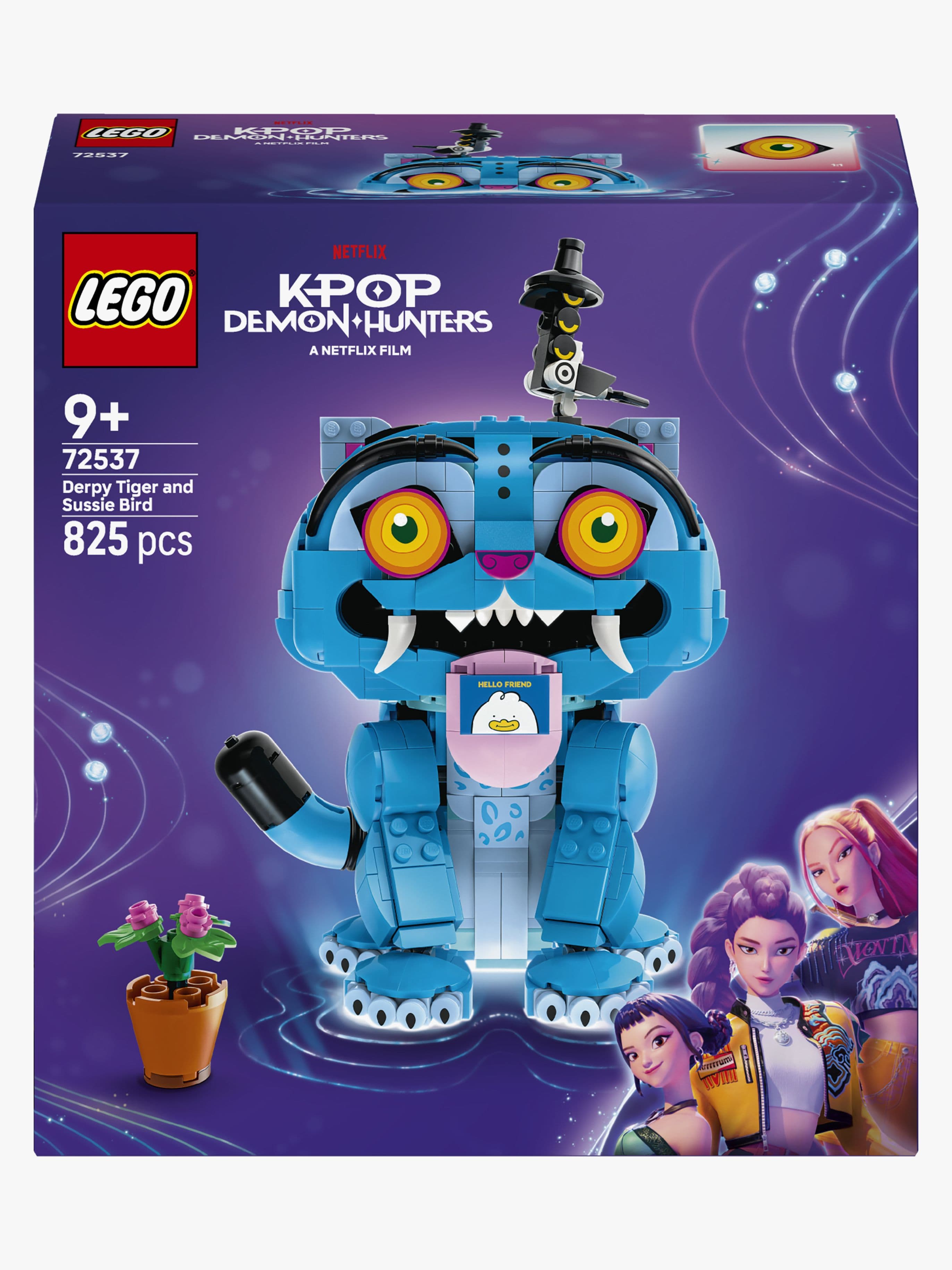 LEGO KPop Demon Hunters 72537 Derpy-tiikeri ja Sussie-lintu