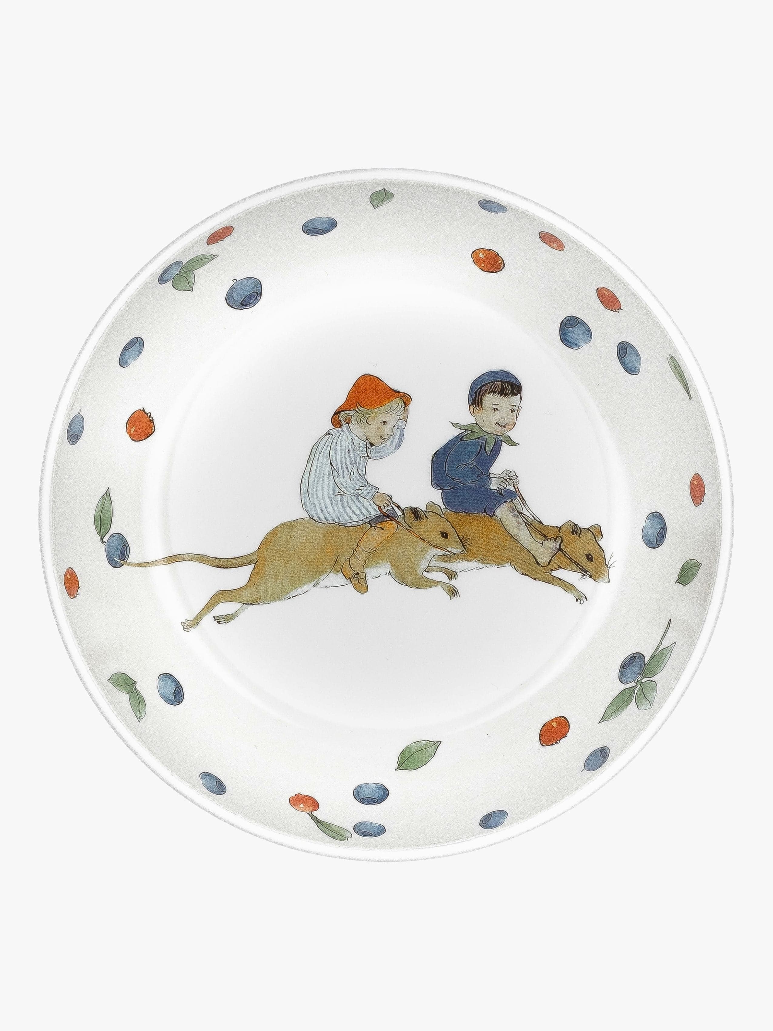 Elsa Beskow Pikku Puten Seikkailu Mustikkametsässä Suuri Kulho