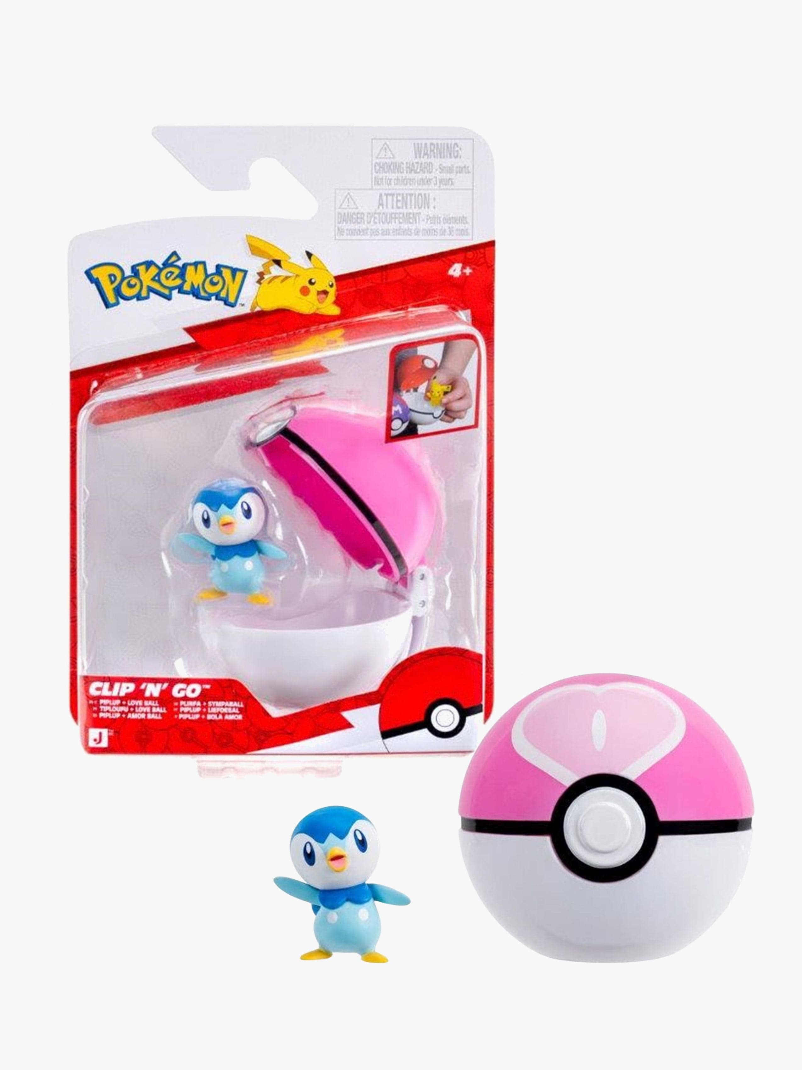 Pokémon Clip `N´ Go Leikkisetti Piplup Love Ball