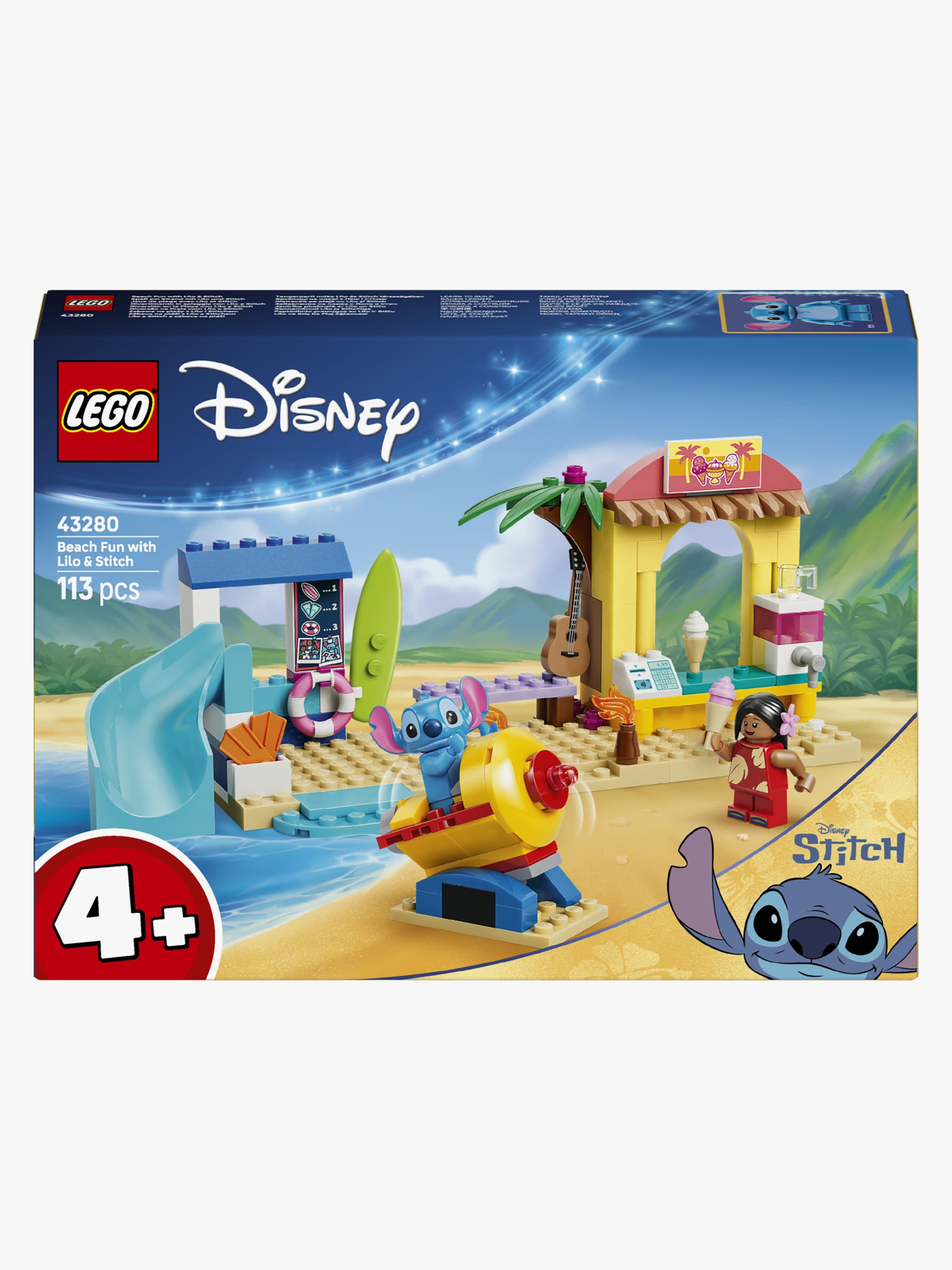 LEGO Disney Classic 43280 Rantahupia Lilon ja Stitchin kanssa