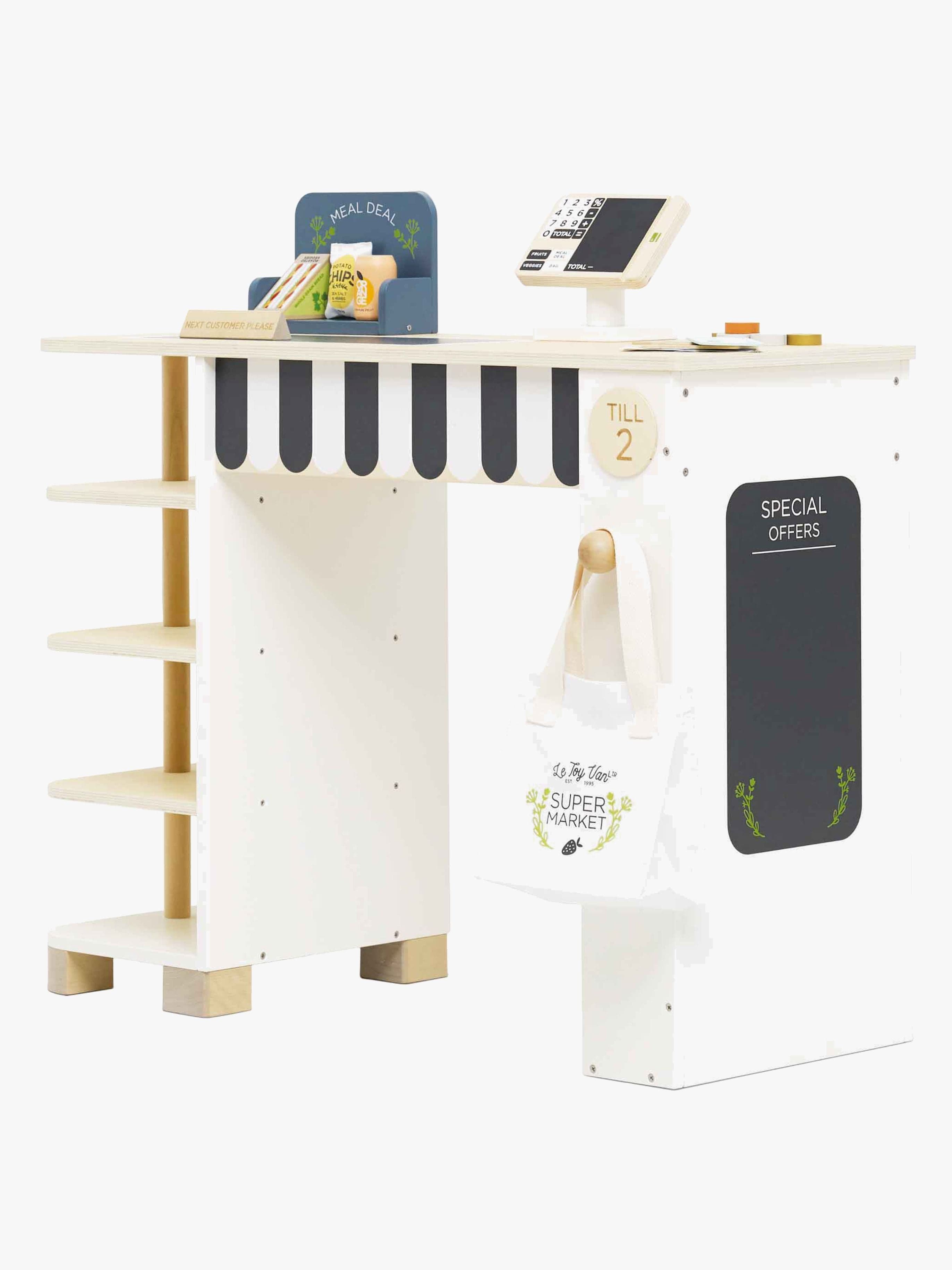 Le Toy Van Supermarket Kassa + Lisätarvikkeet
