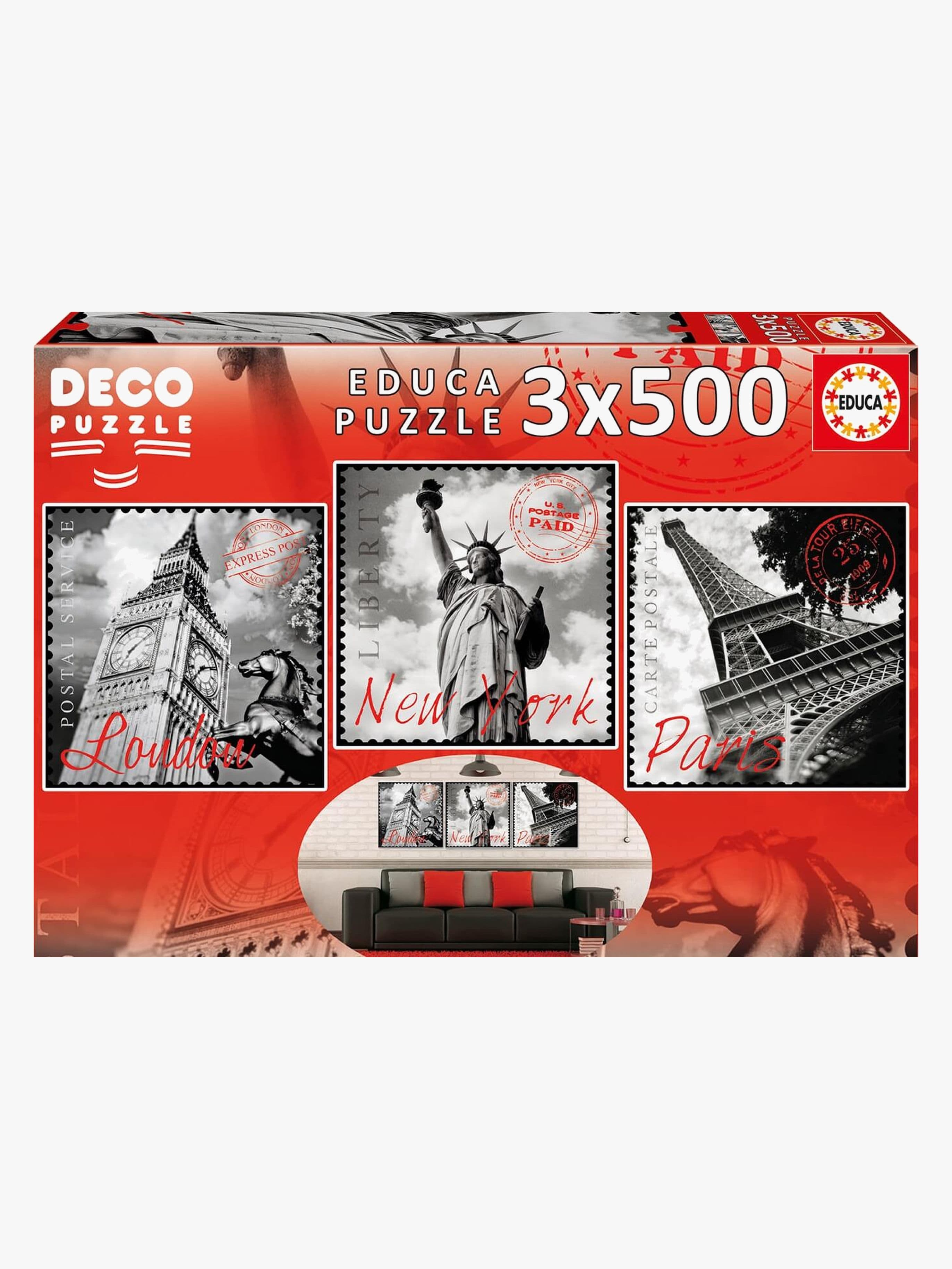 Educa Palapelit Big Cities Decorative 3x501