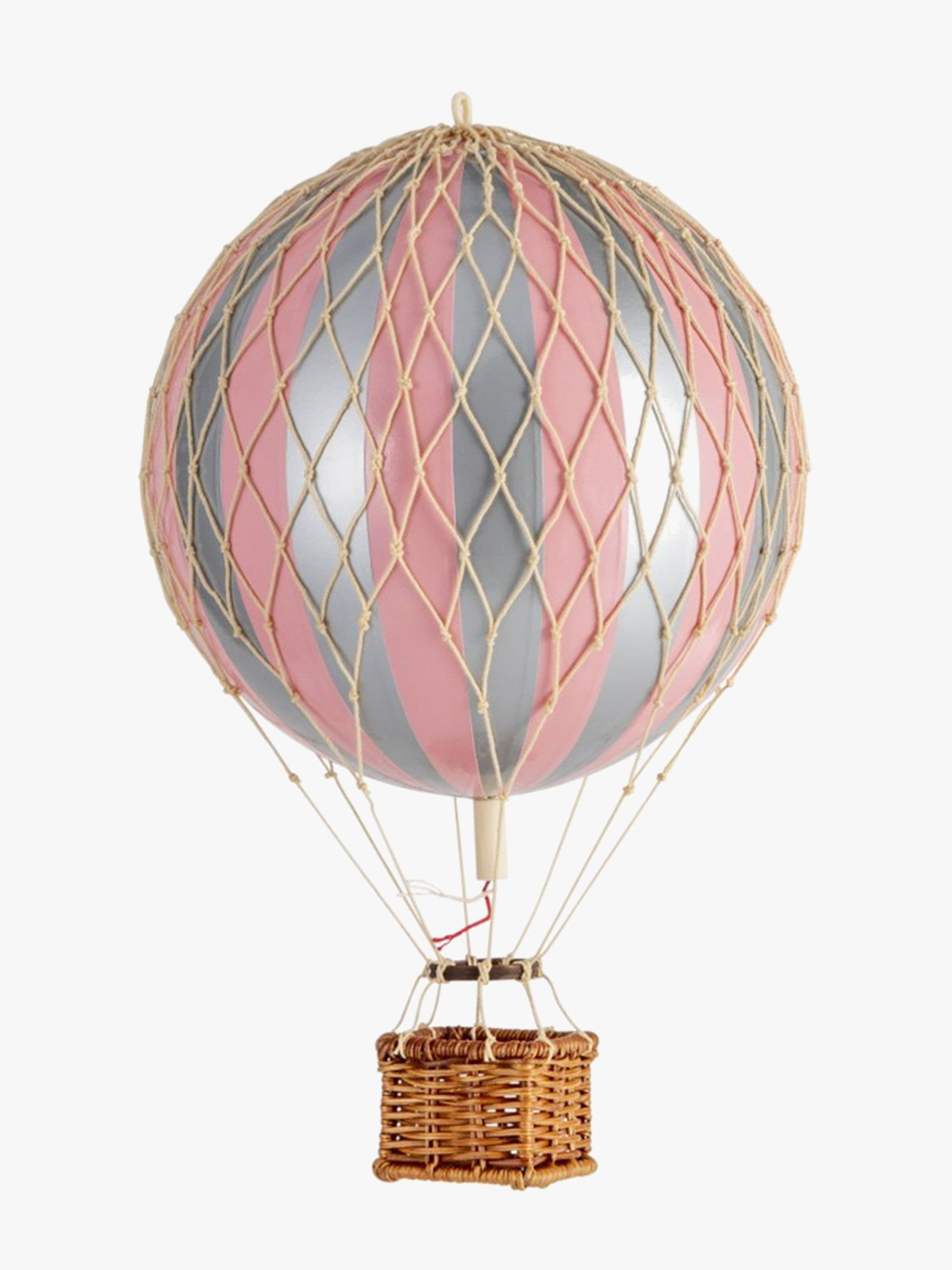 Authentic Models Travels Light Kuumailmapallo, Silver Vaaleanpunainen