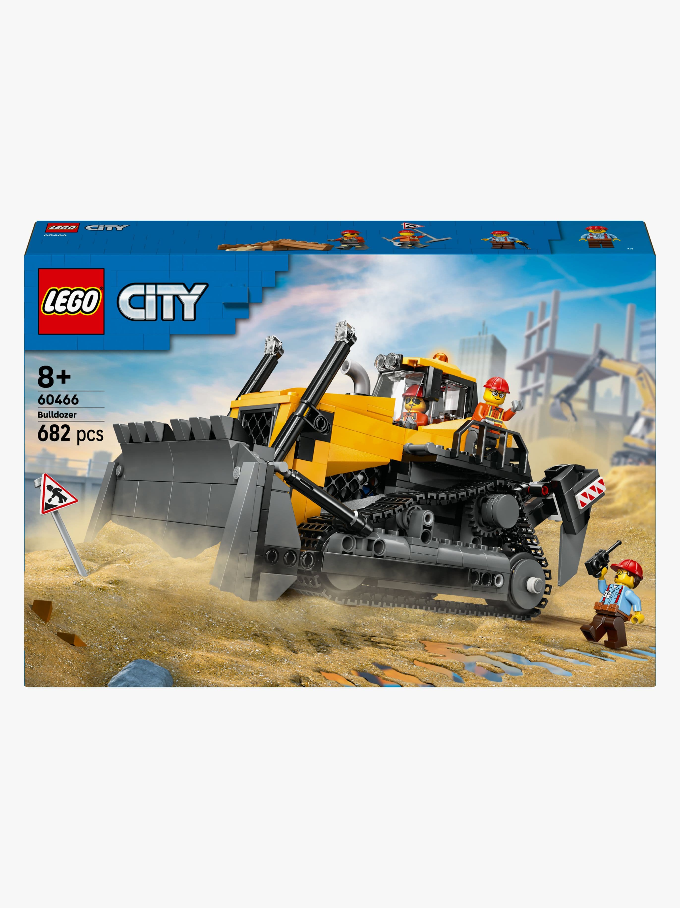 LEGO City 60466 Keltainen puskutraktori