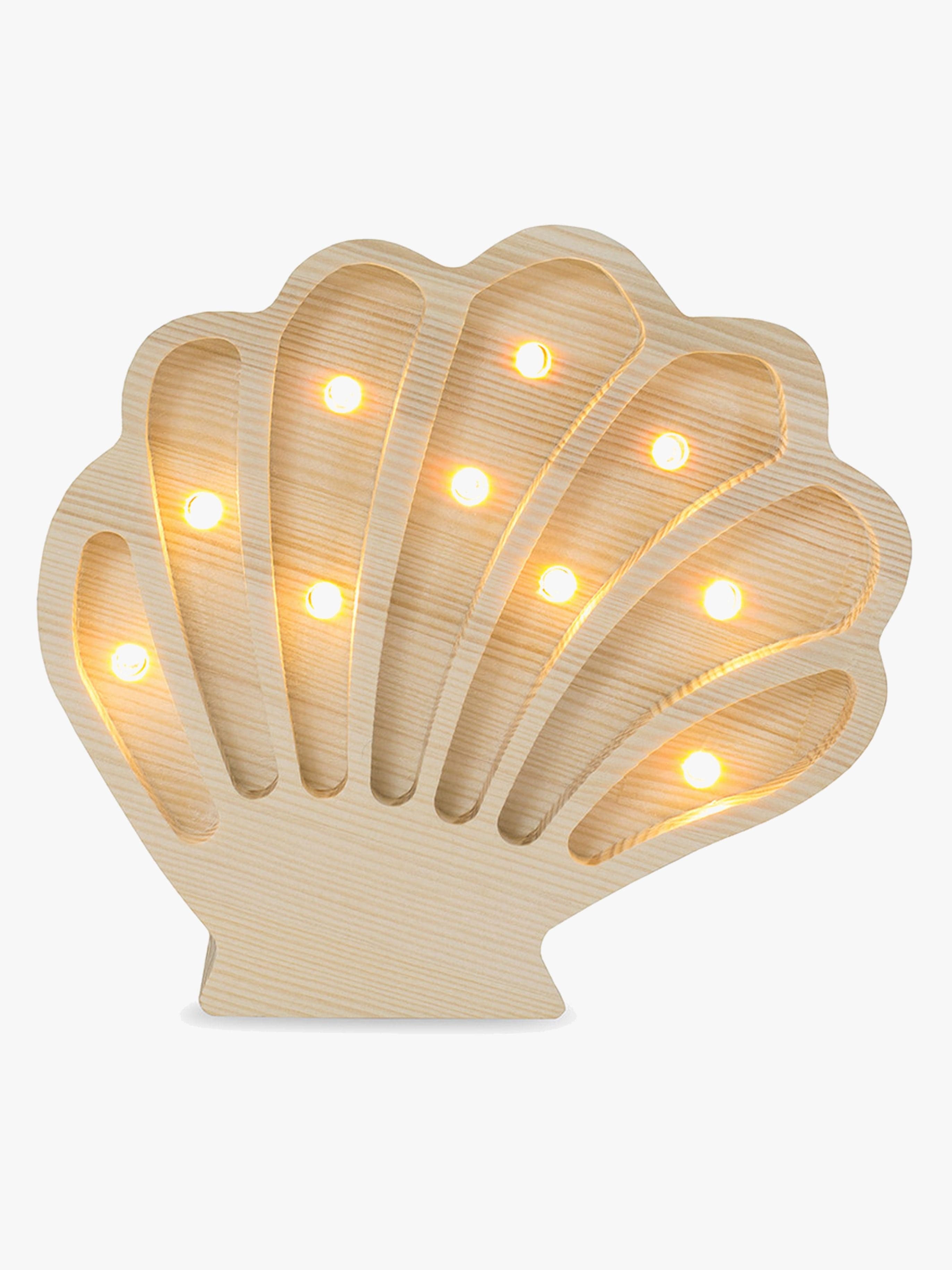 Little Lights Valaisin Simpukka, Coastal Wood