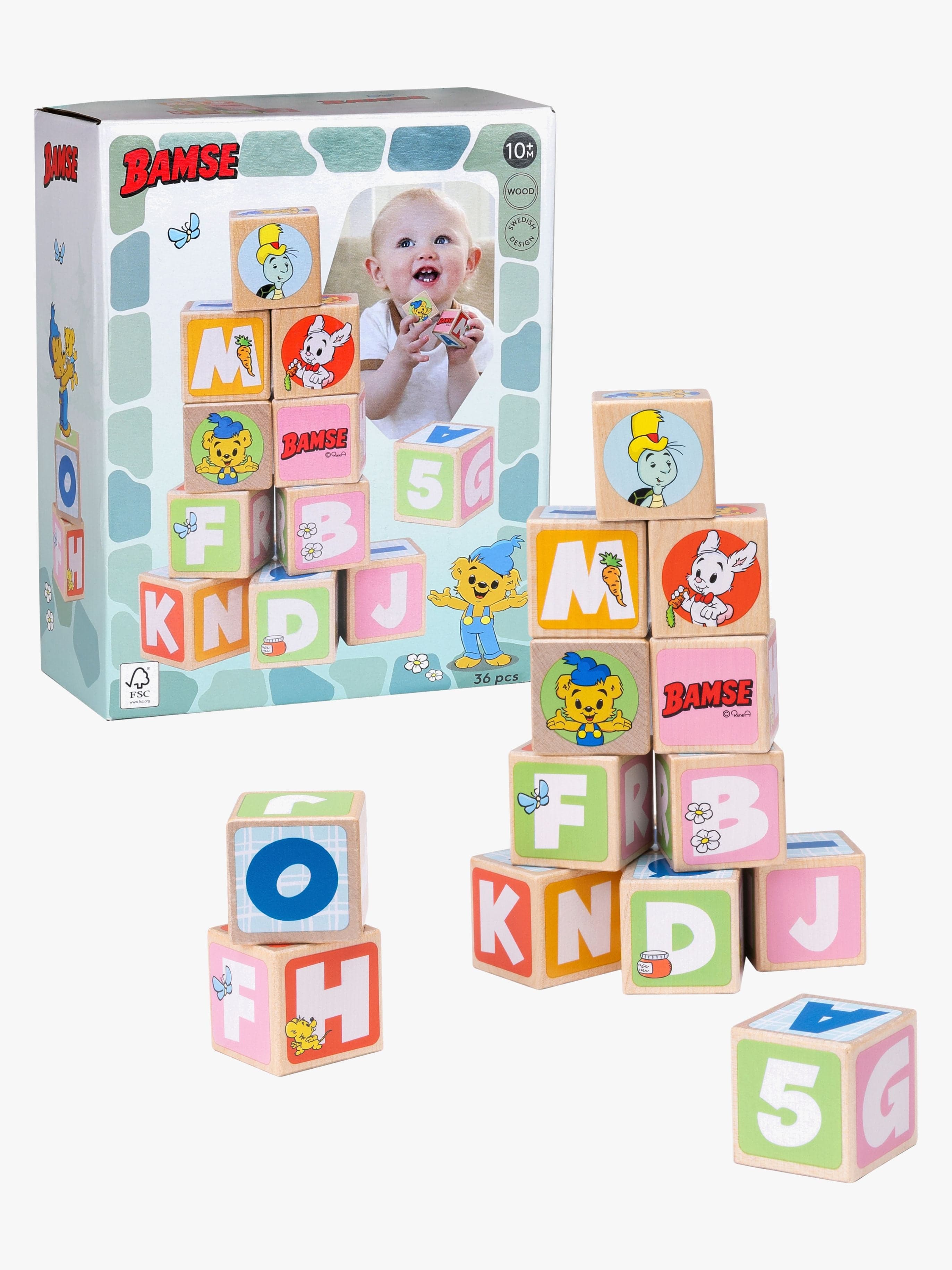 Bamse Kirjainpalikat 36 Kpl