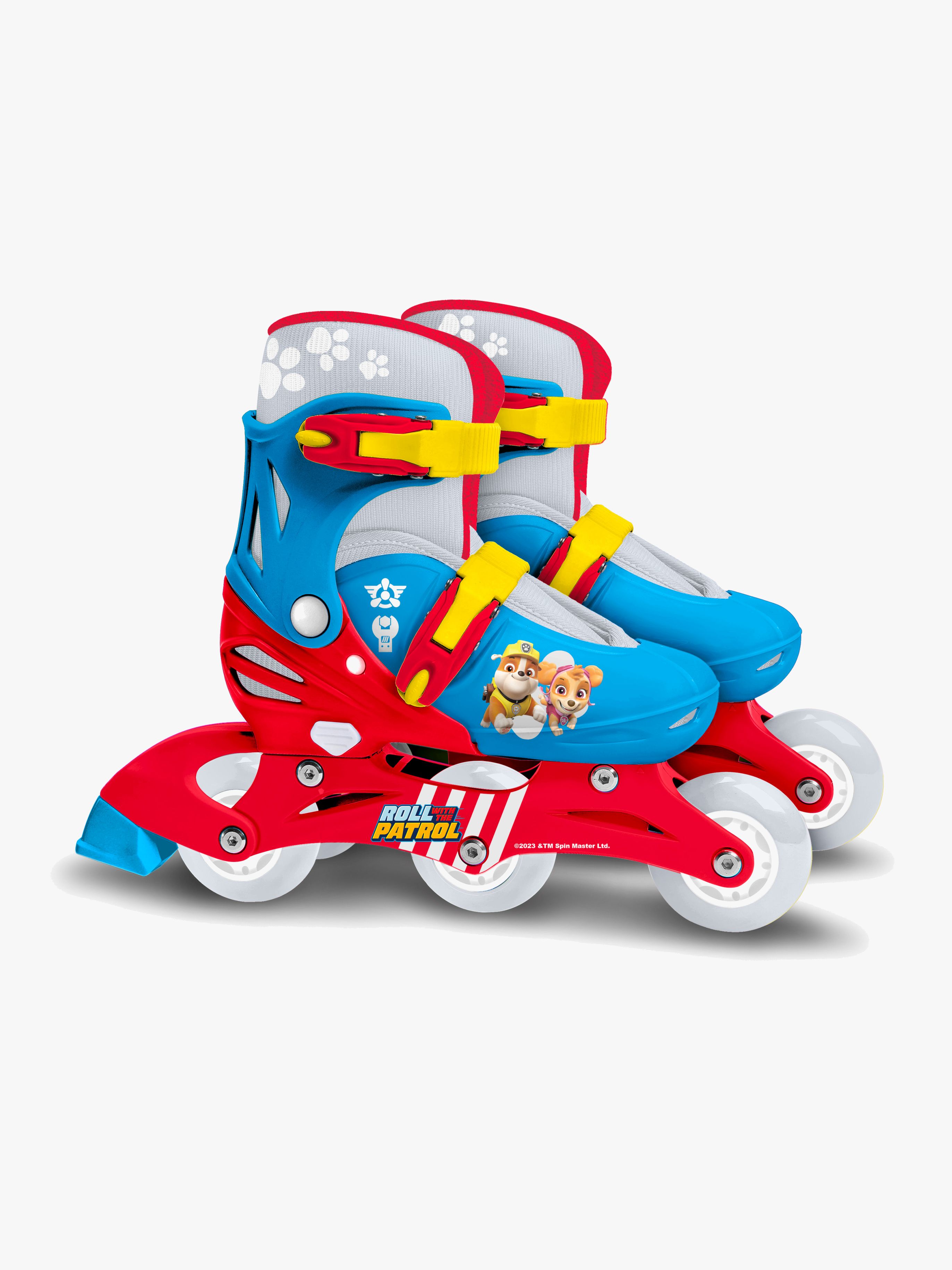 Stamp Paw Patrol Säädettävät 2-in-1 Rullaluistimet Koko 27-30, Sininen/Punainen