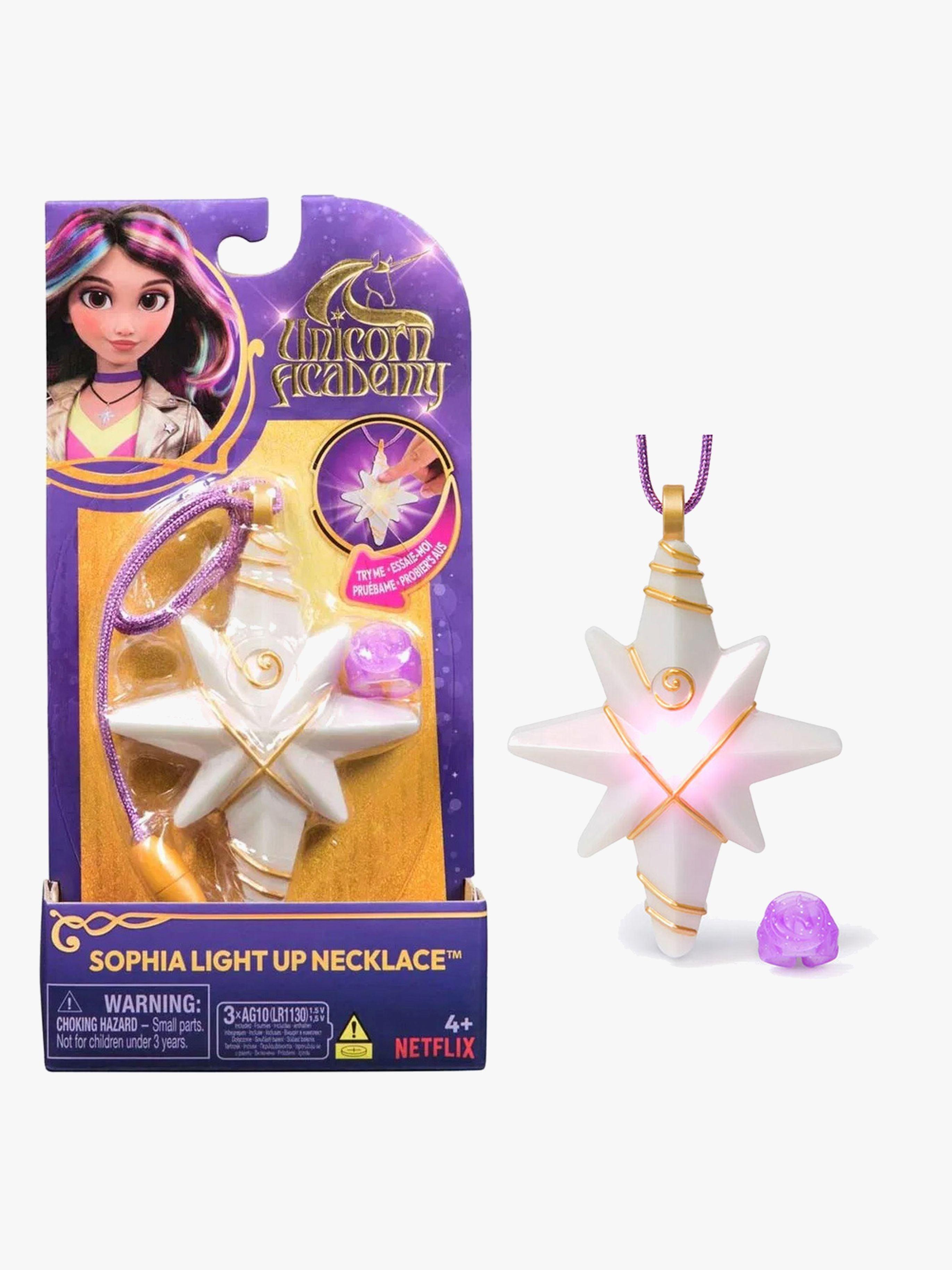 Unicorn Academy Asustesetti Sophia"'s Light Up Necklace & Ring