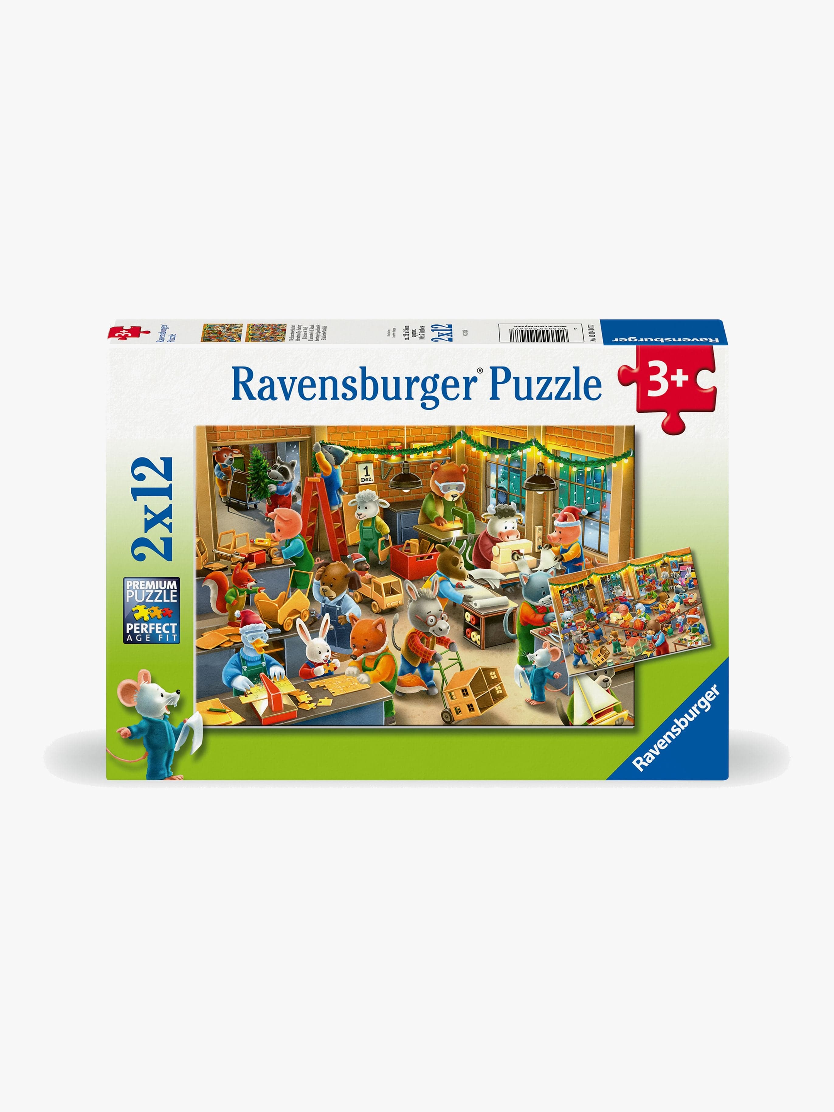 Ravensburger Christmas Toy Factory Palapelit 2x12