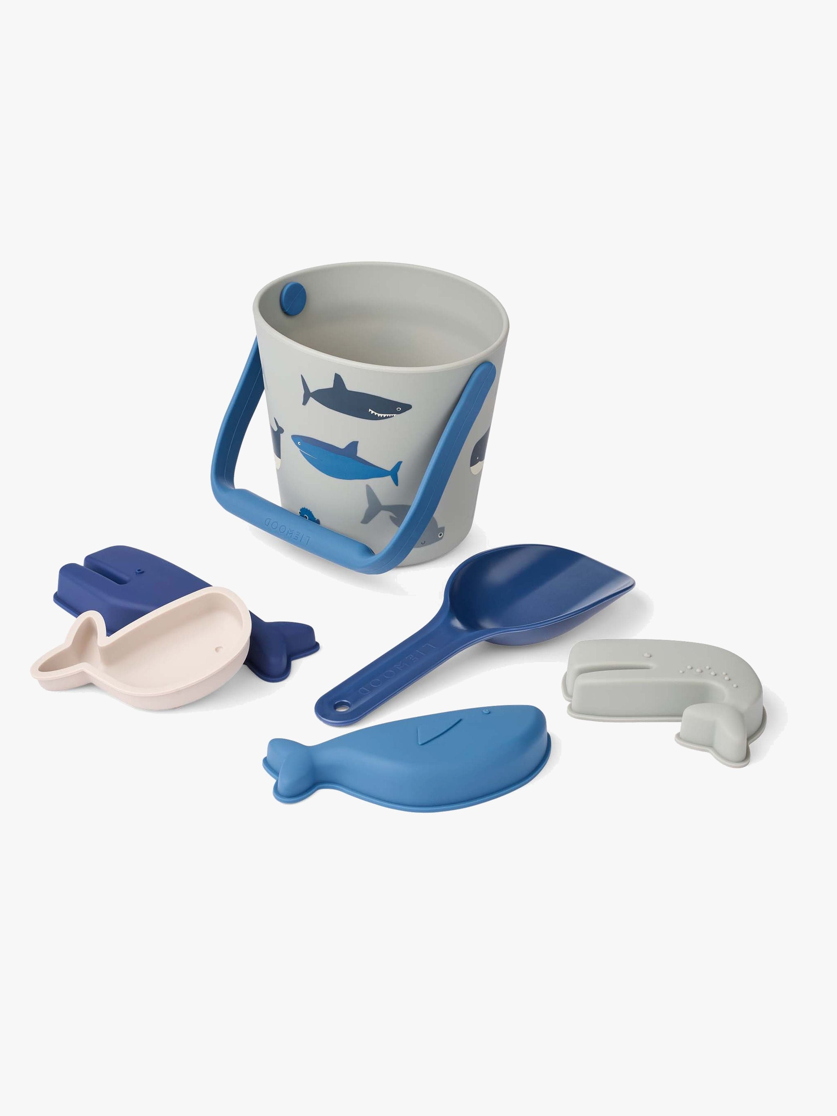 LIEWOOD Gilma Hiekkalelusetti, Shark/Dove Blue