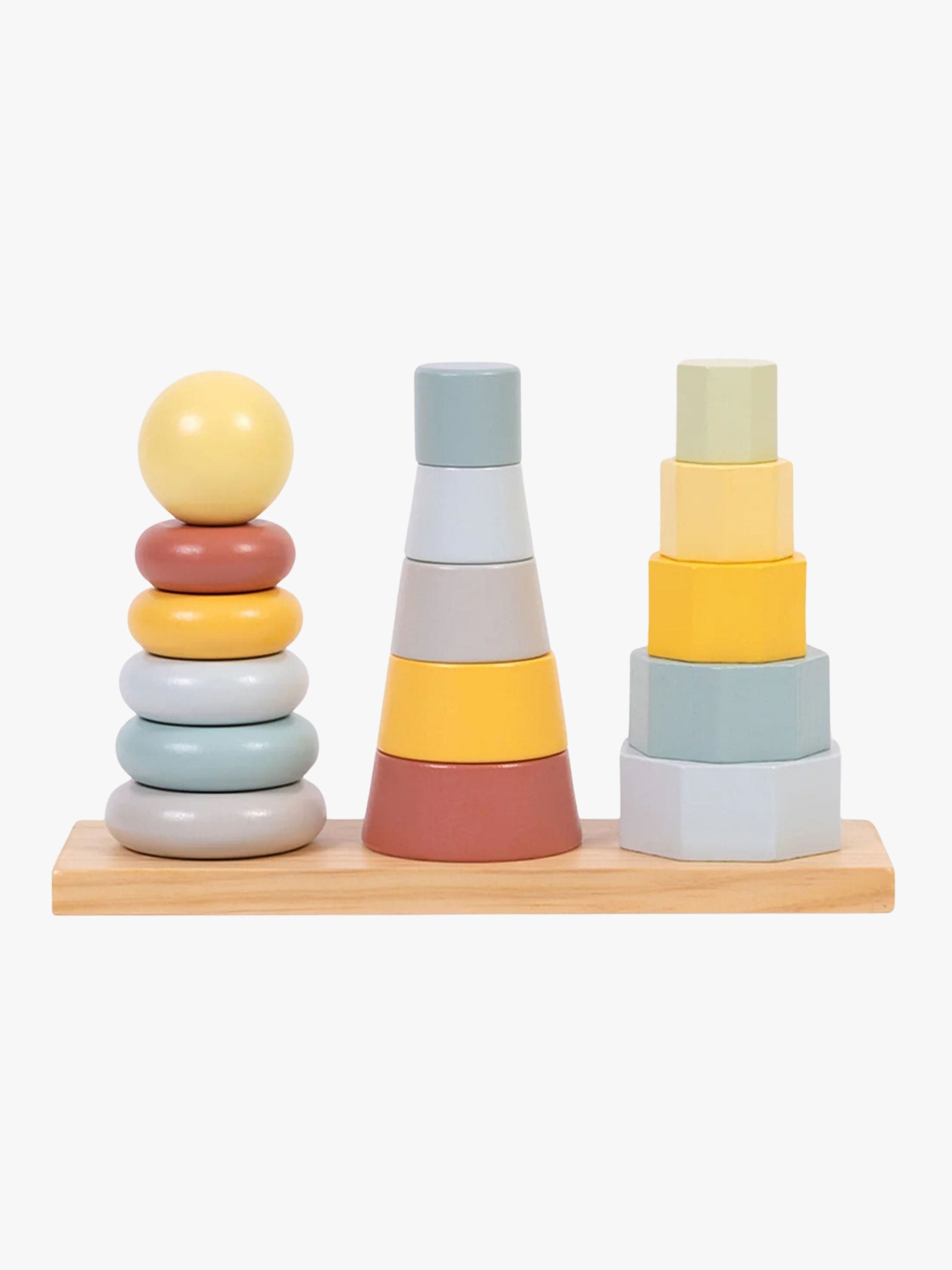 Tooky Toy Shape Tower Pinottava Lelu