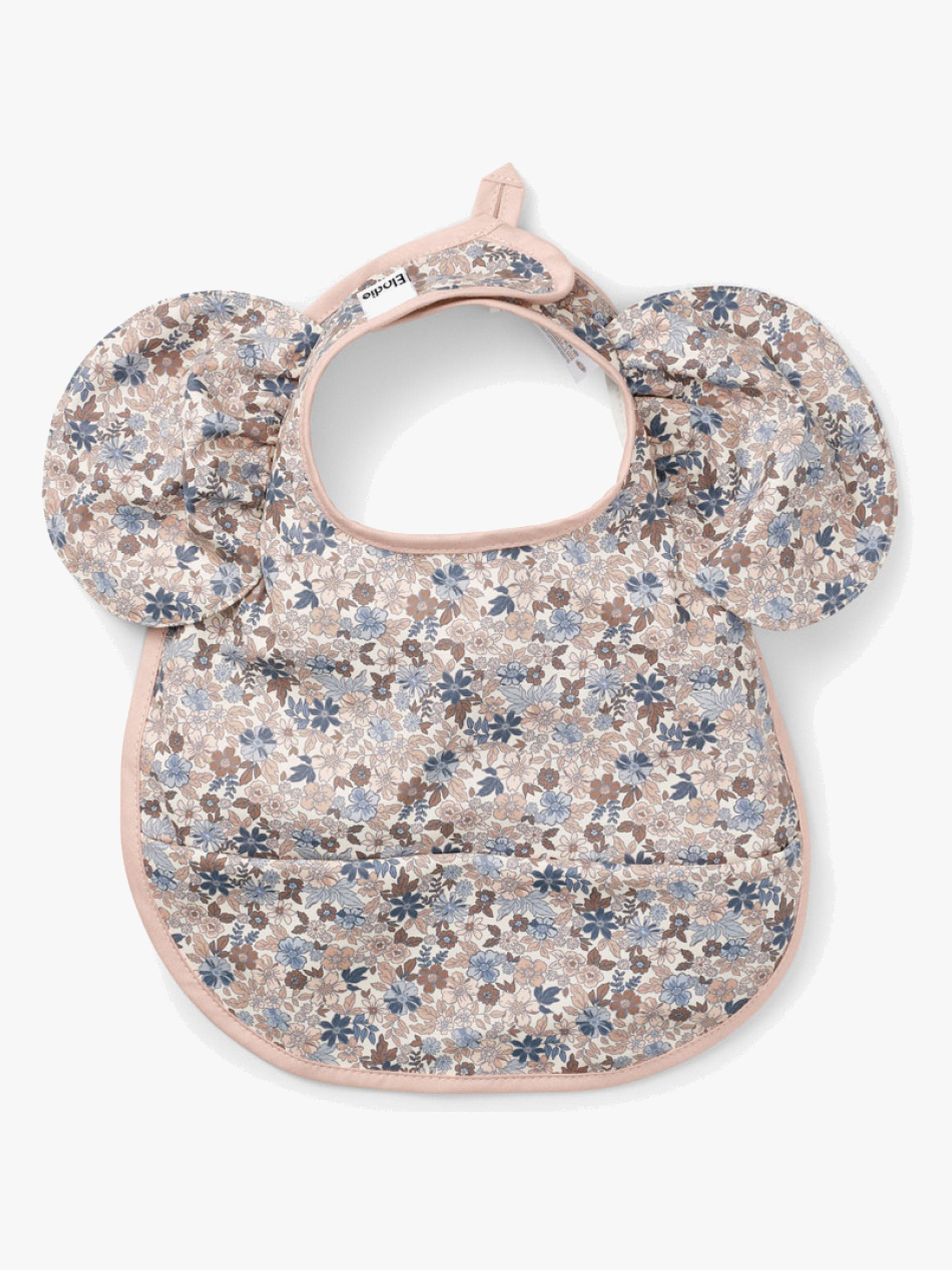 Elodie Ruokalappu Baby 3+, Blue Garden