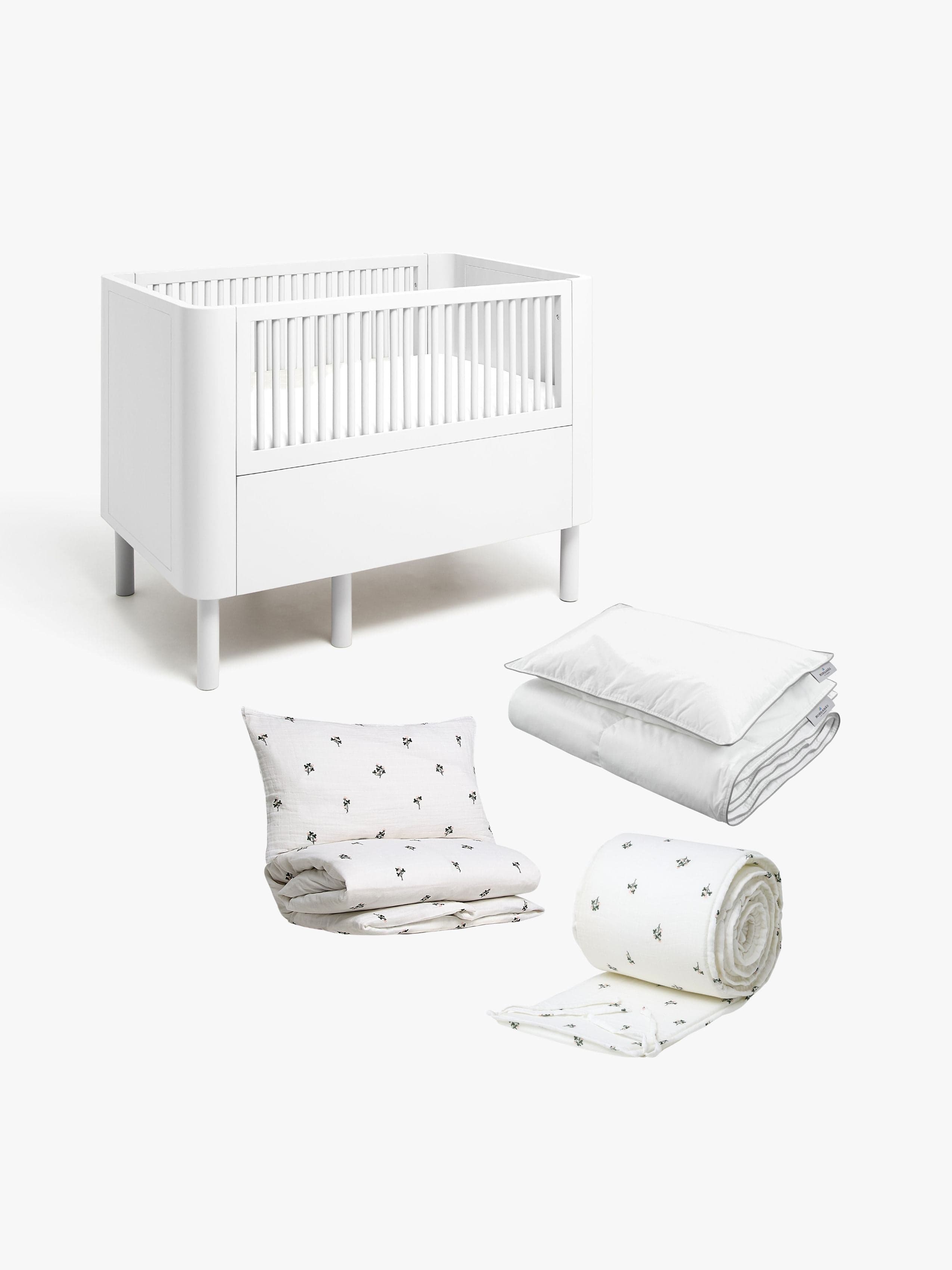 Alice & Fox JUNE Jatkettava Sänky + Sänkypakkaus ADORA 100x130, Dream White_