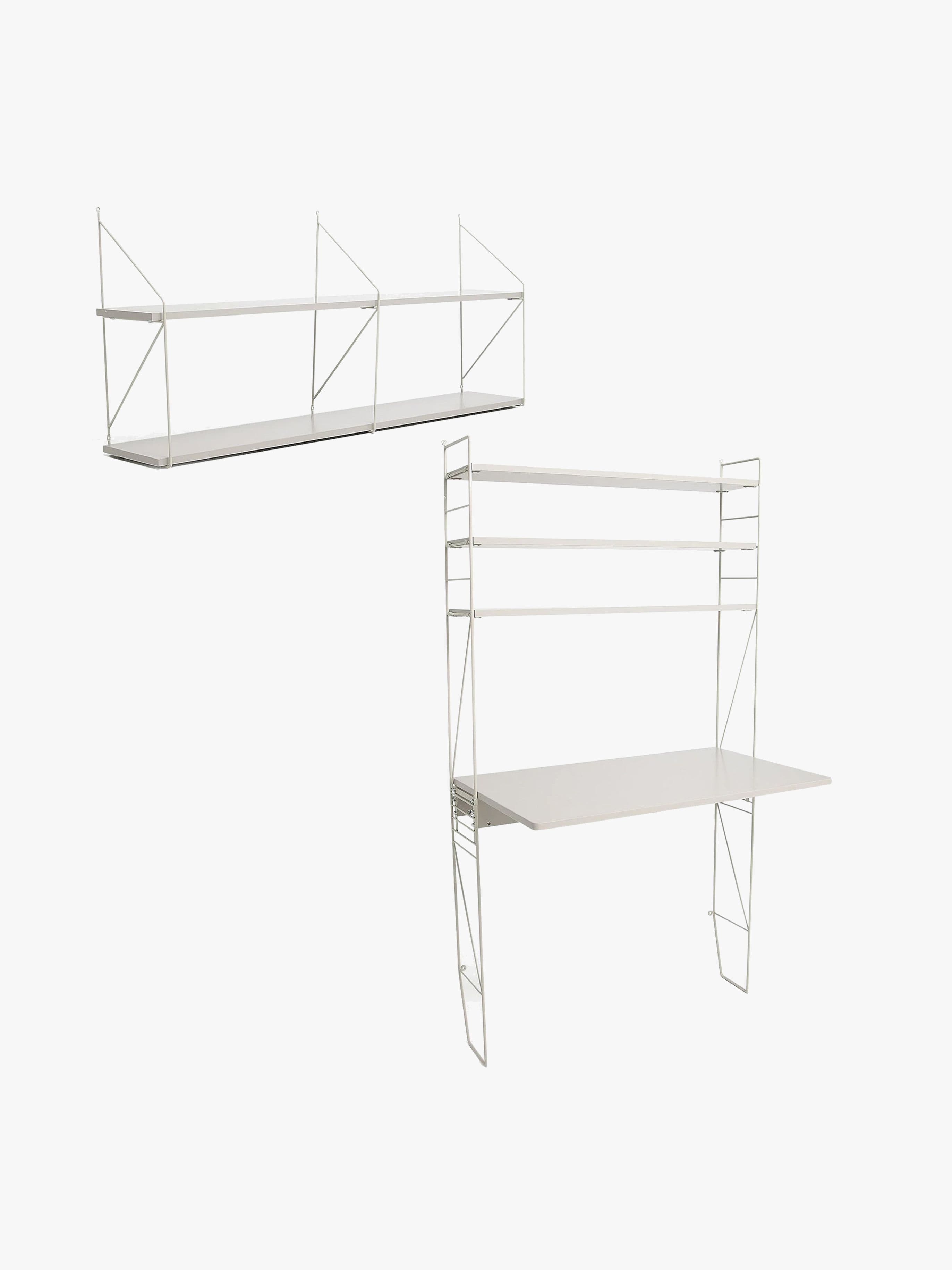 Alice & Fox BONNIE Pöytä & Seinähylly, Greige