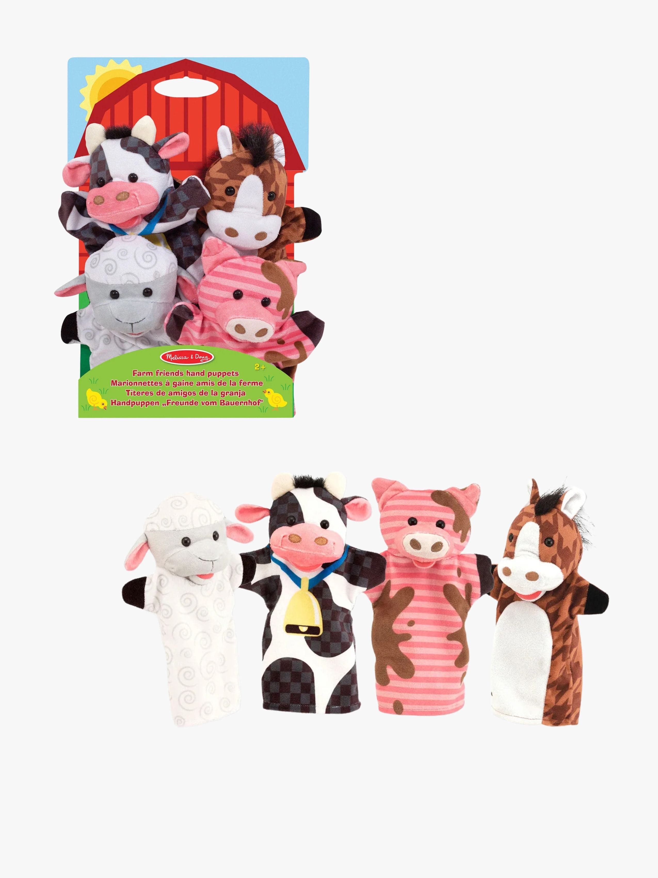 Melissa & Doug Käsinuket Maatilan Eläimet 4-pack