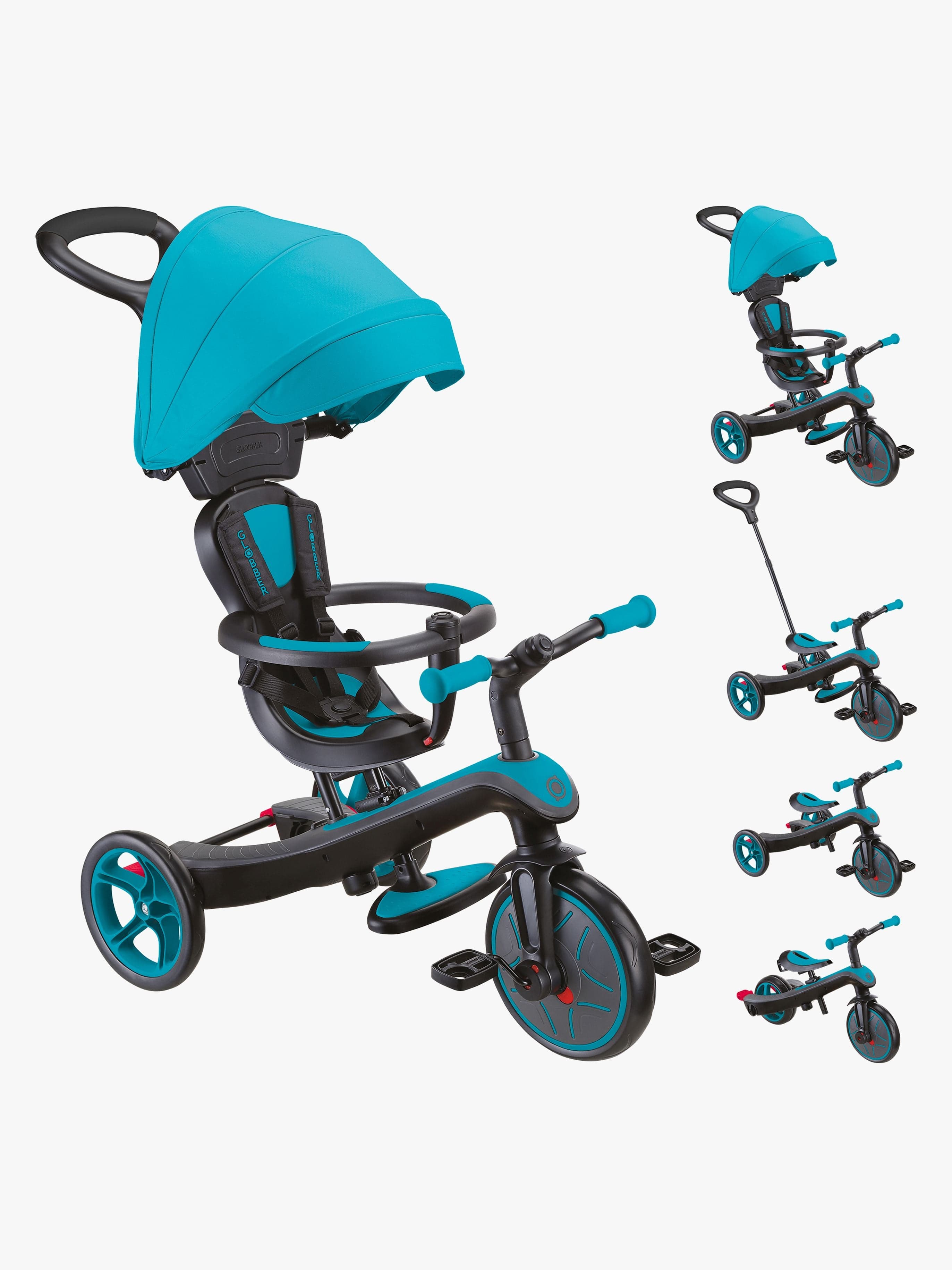 Globber Kolmipyörä Explorer 4-in-1, Sinivihreä