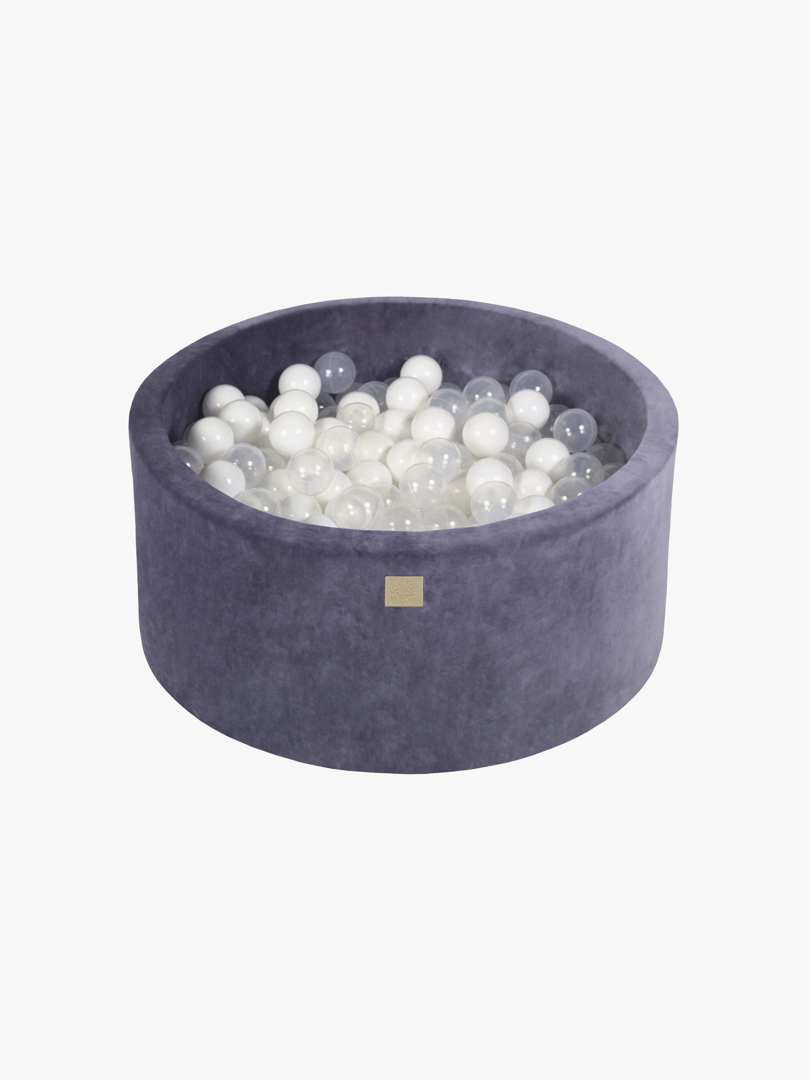Meowbaby Pyöreä Pallomeri Sametti 40x90, Siniharmaa