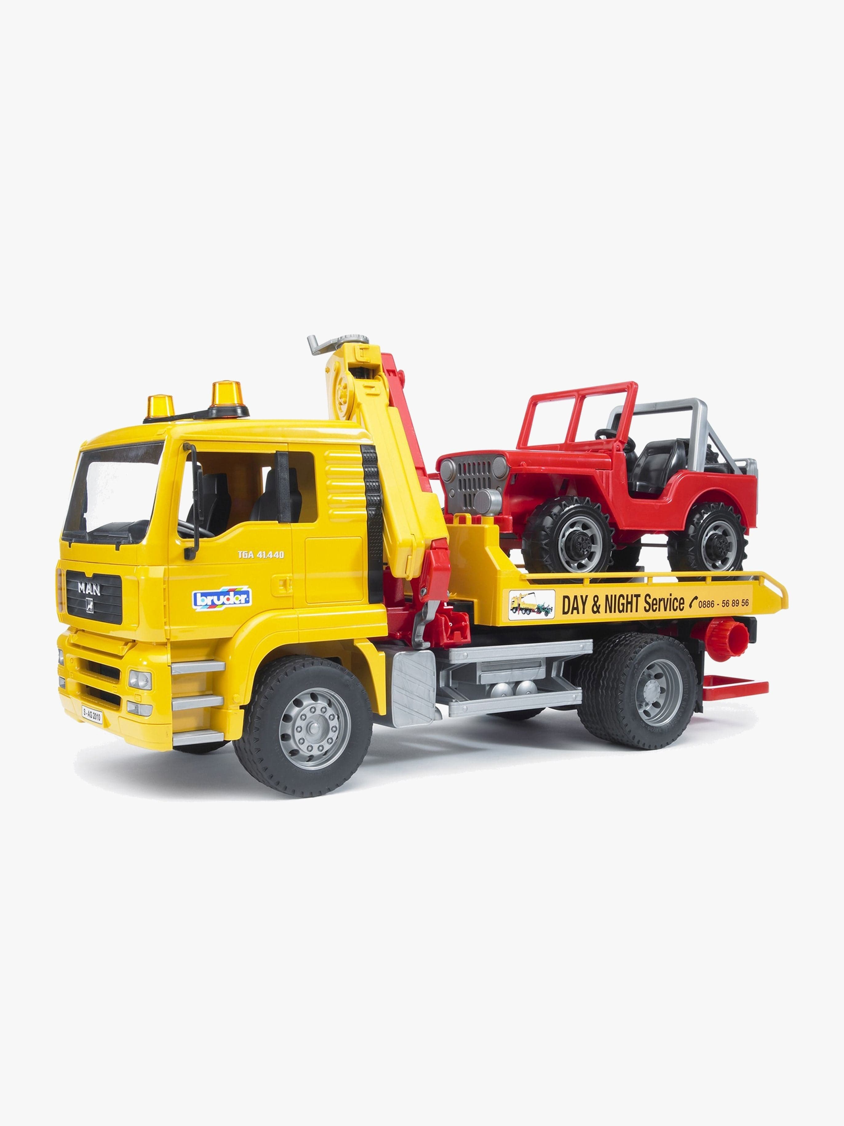 Bruder MAN TGA Nosturiauto + Maastoauto