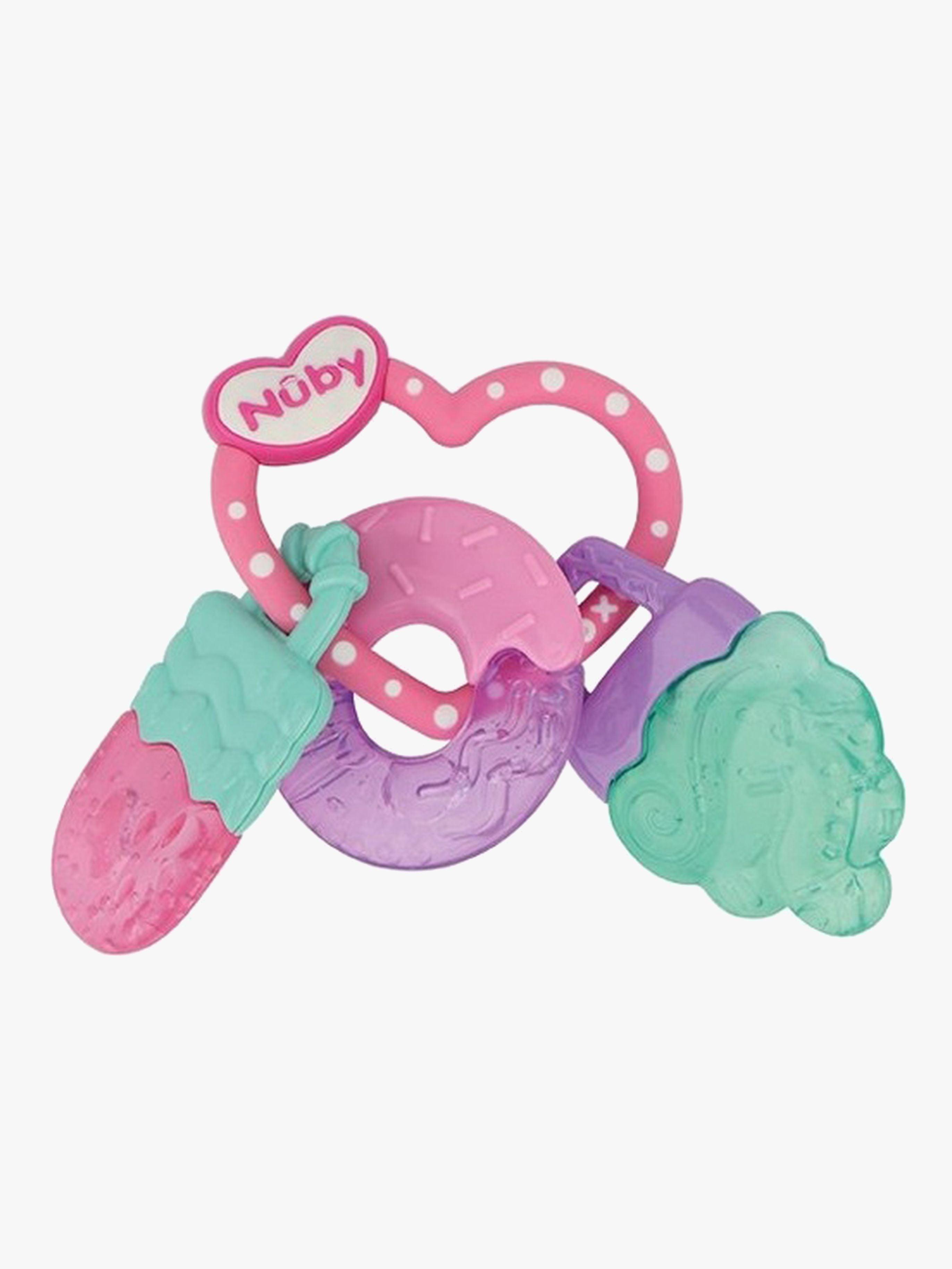 Nuby Icy Bite Sweets Purulelu, Pink/Turqoise/Purple