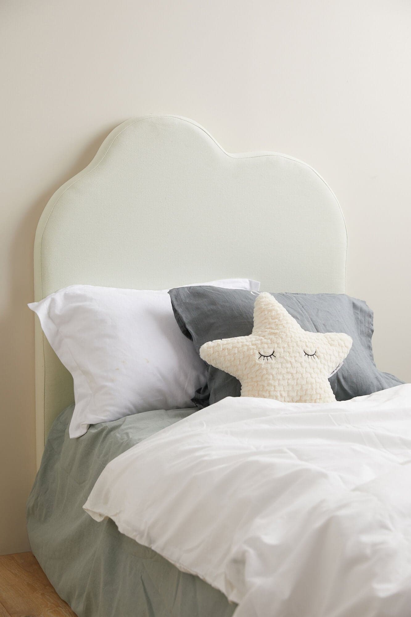 Alice & Fox Sängynpääty Pilvi 100x80x7, Vihreä/Beige