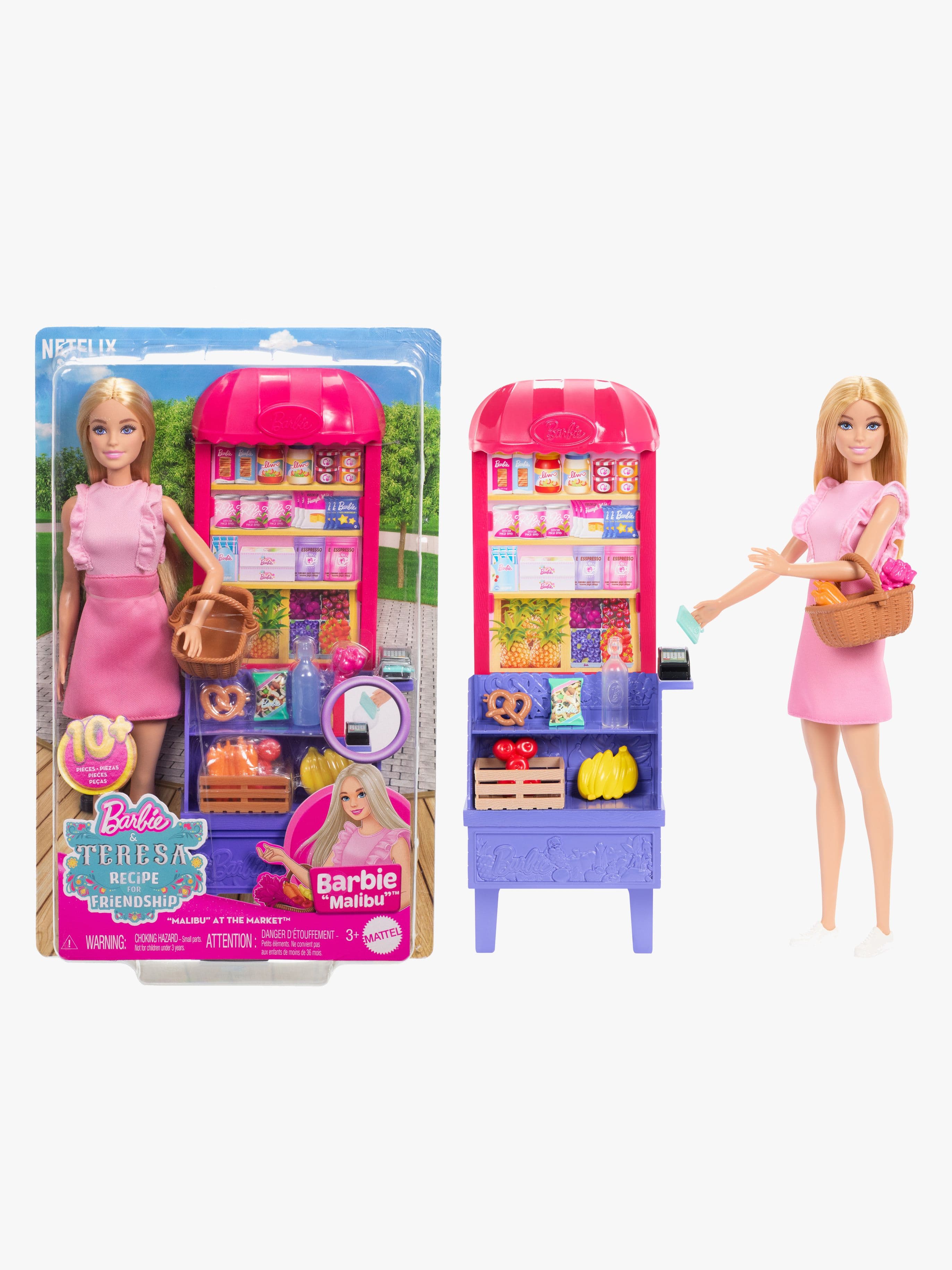Barbie & Teresa Recipe for Friendship Leikkisetti + Nukke Markkinat