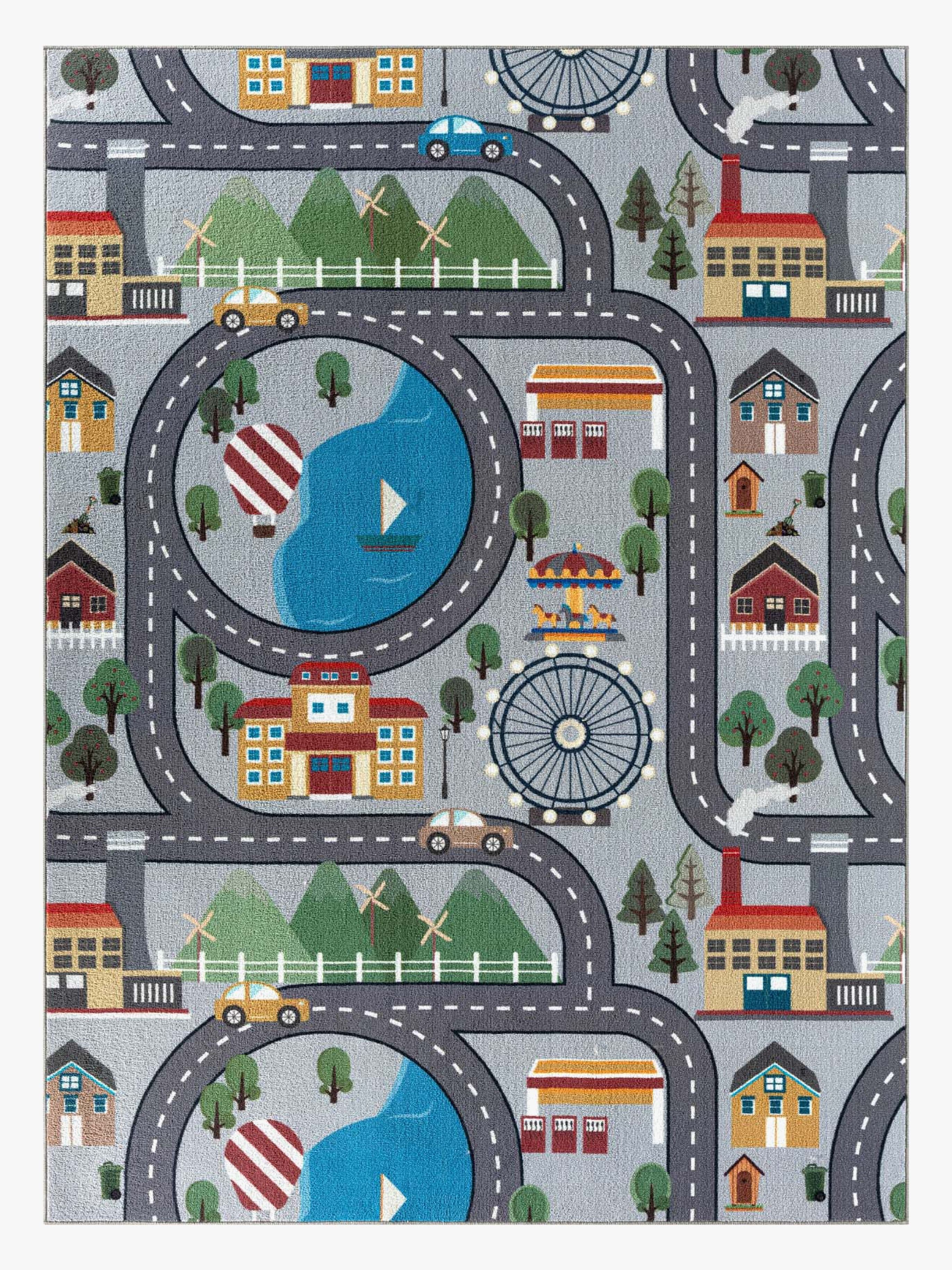 KMCarpets Liikennematto 120x160 cm, Harmaa