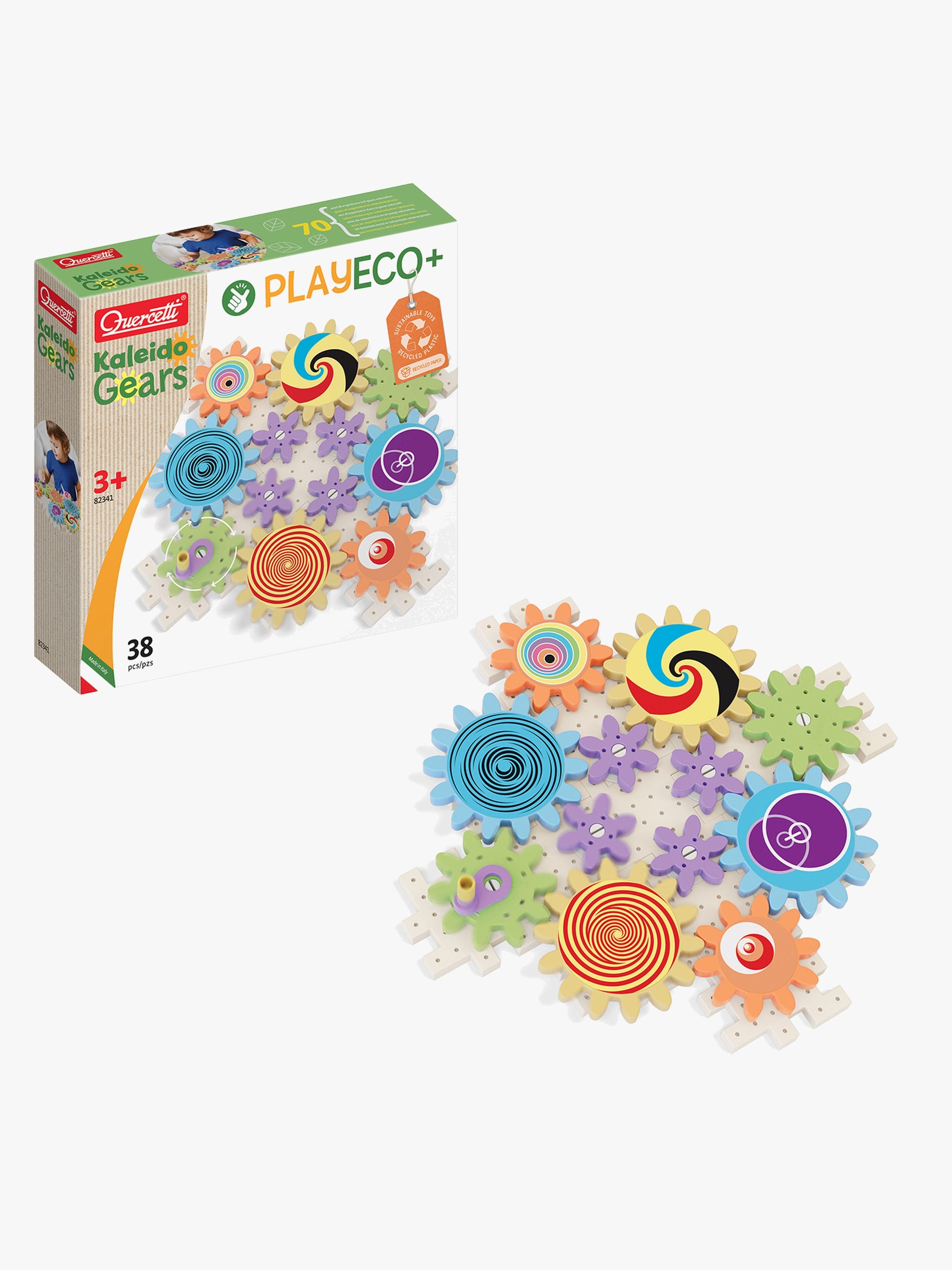 Quercetti Kaleido Hammaspyörä Rakennuspeli ECO+