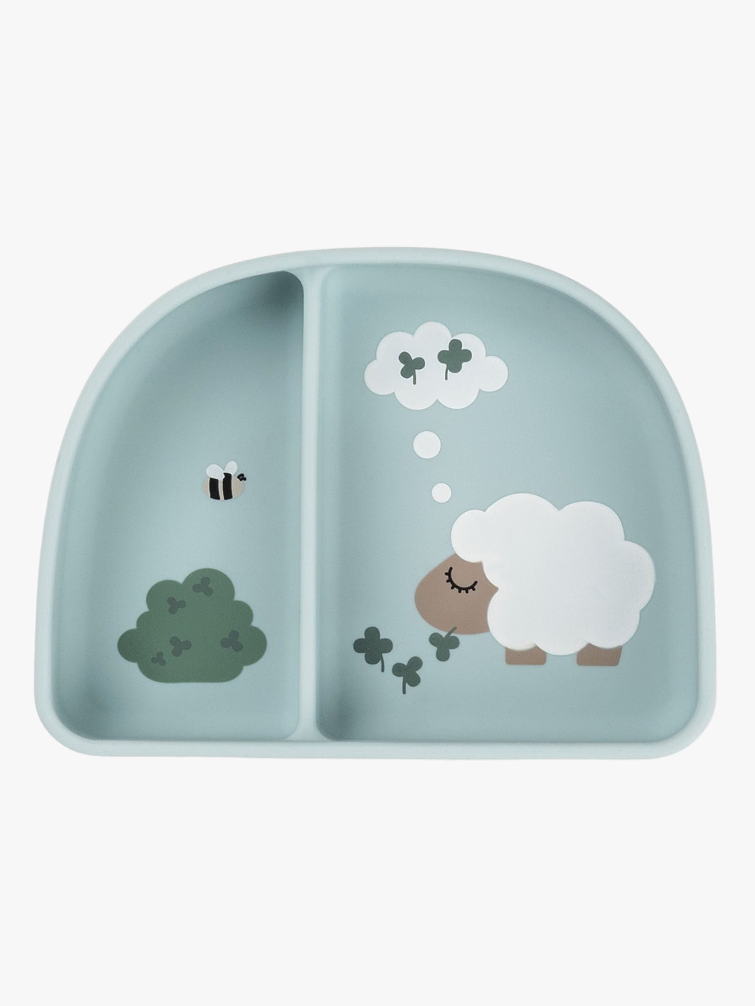 Done By Deer Tiny Farm Jaettu Lautanen Stick & Stay, Blue