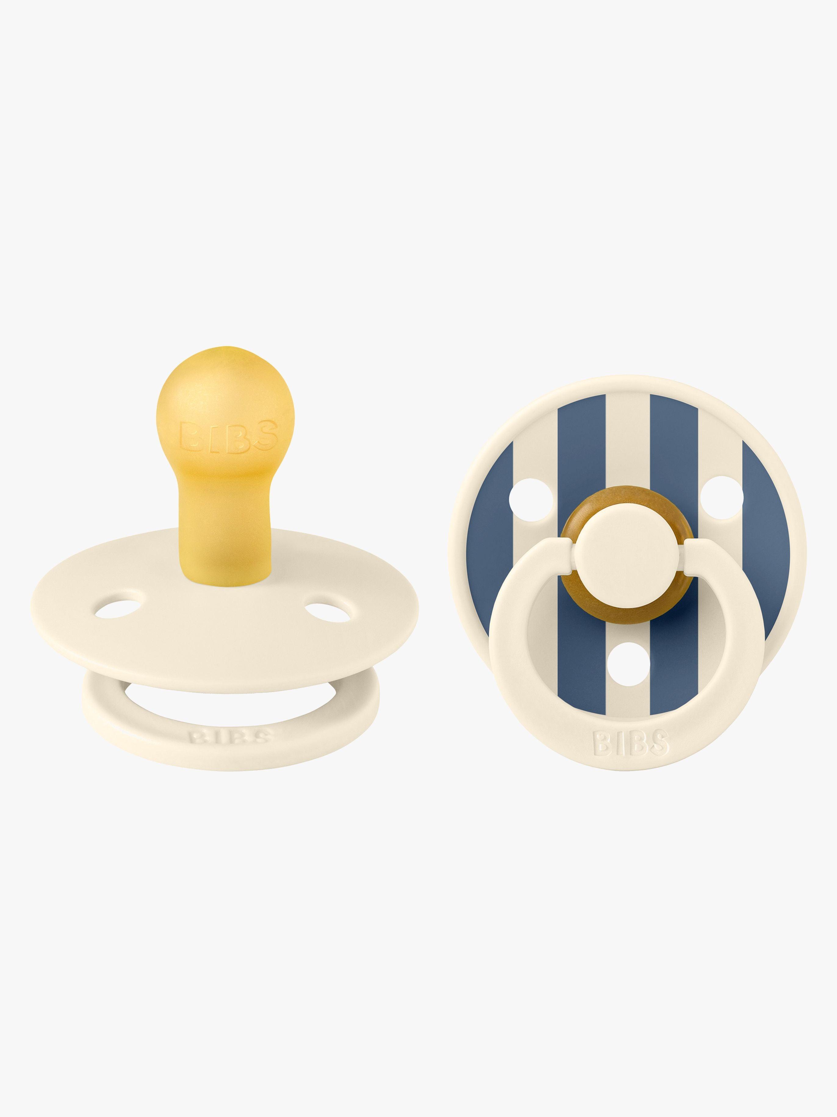 BIBS Studio Colour Tutti 2-Pack Lateksi Koko 1 Pyöreä, Pin/Ivory Steel Blue Mix
