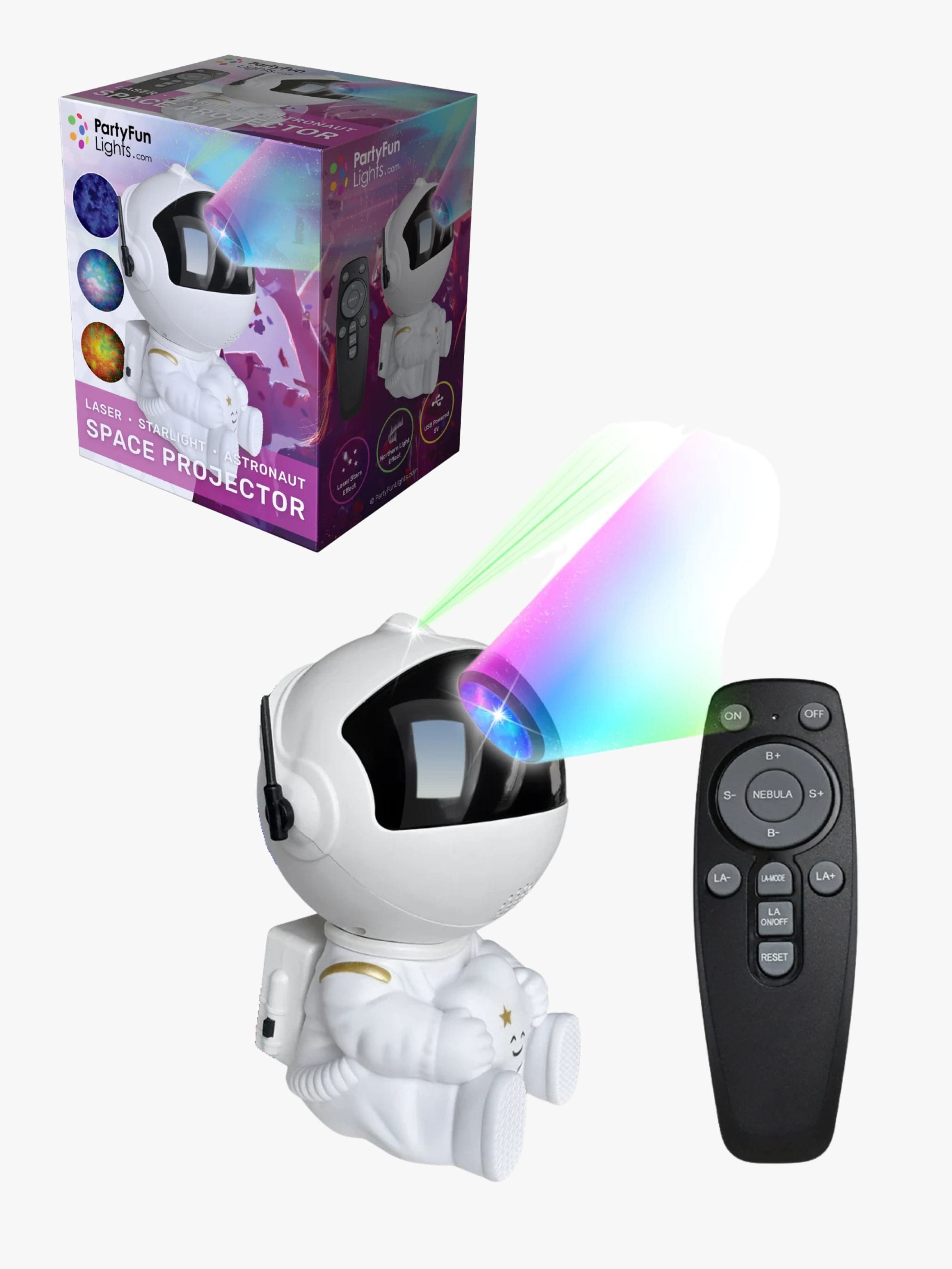 PartyFunLights Valoprojektori Astronautti 12 cm