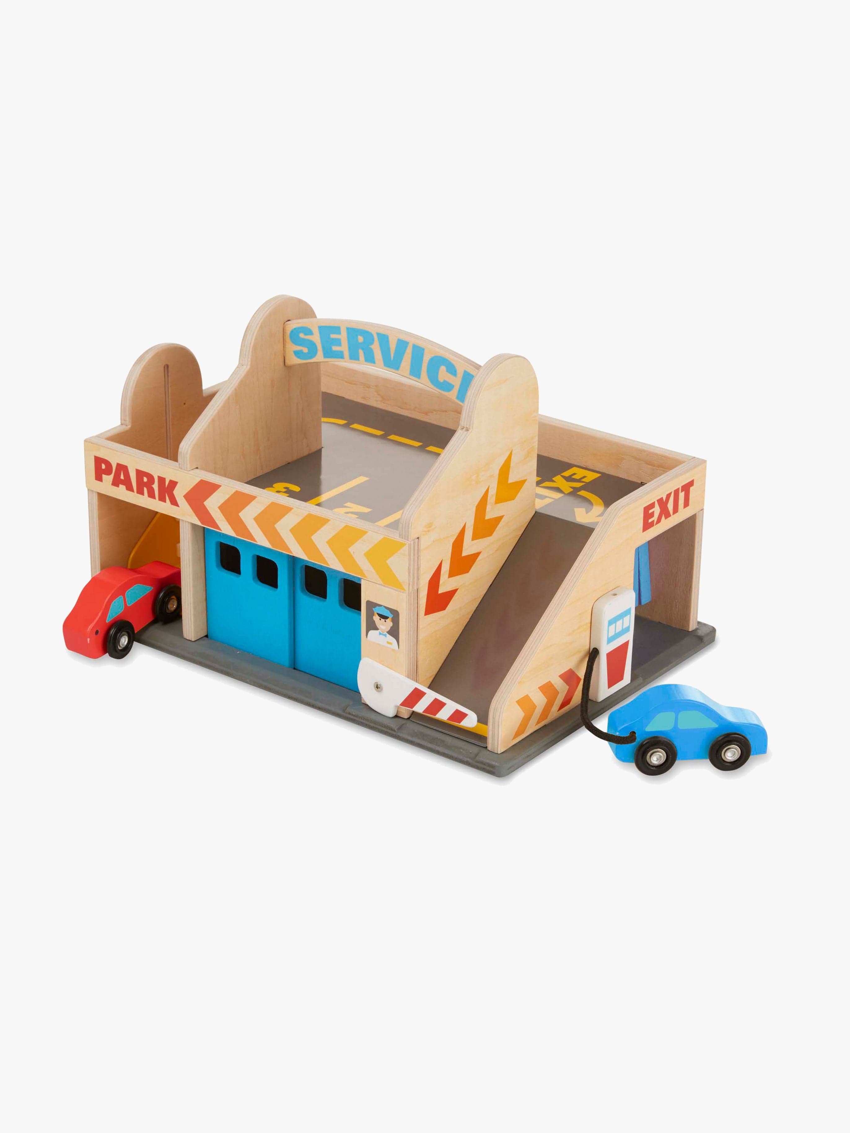 Melissa & Doug Parkkitalo + 2 Autoa