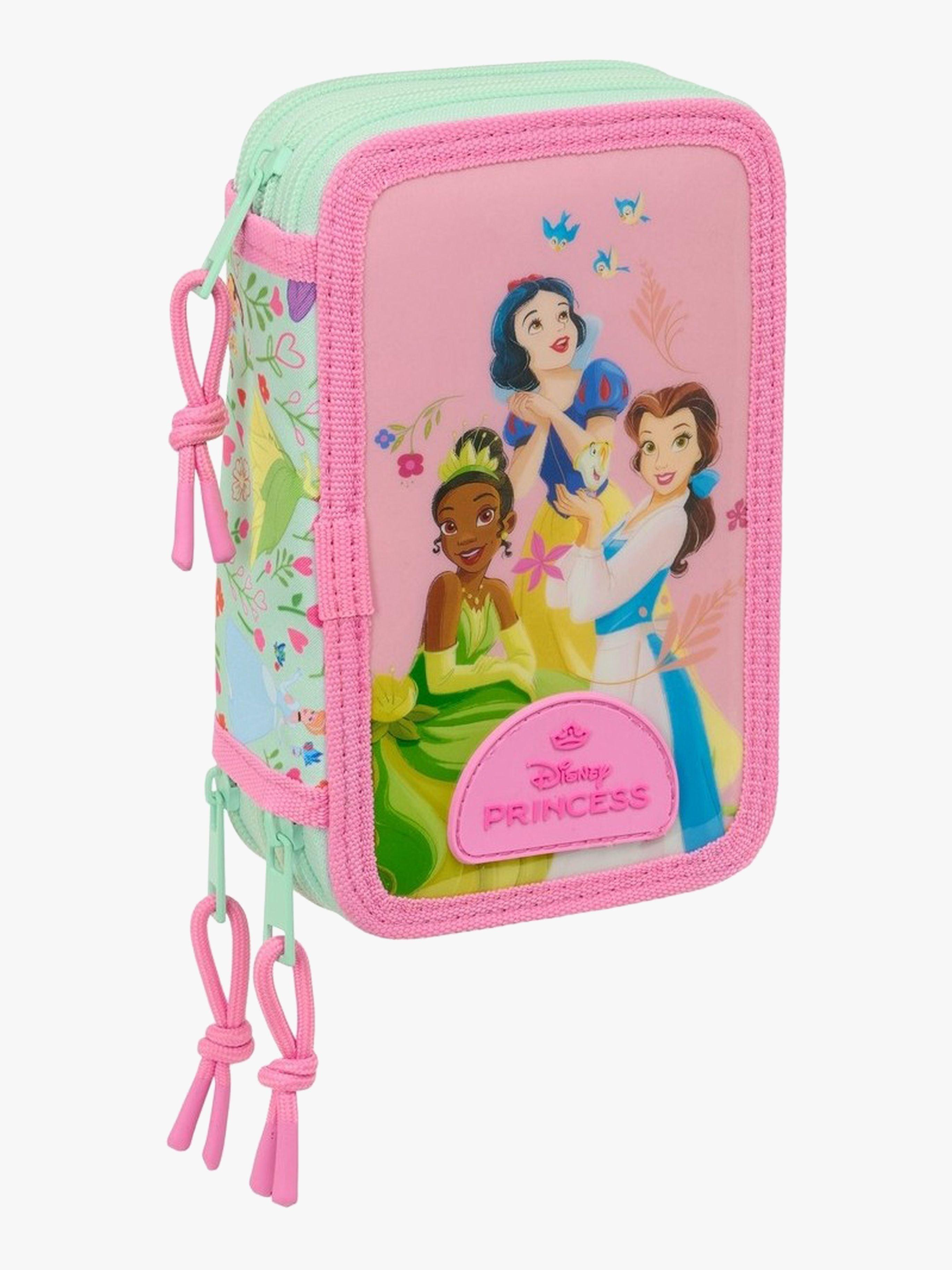 Disney Prinsessat Kolmilokeroinen Penaali, Pinkki/Turkoosi