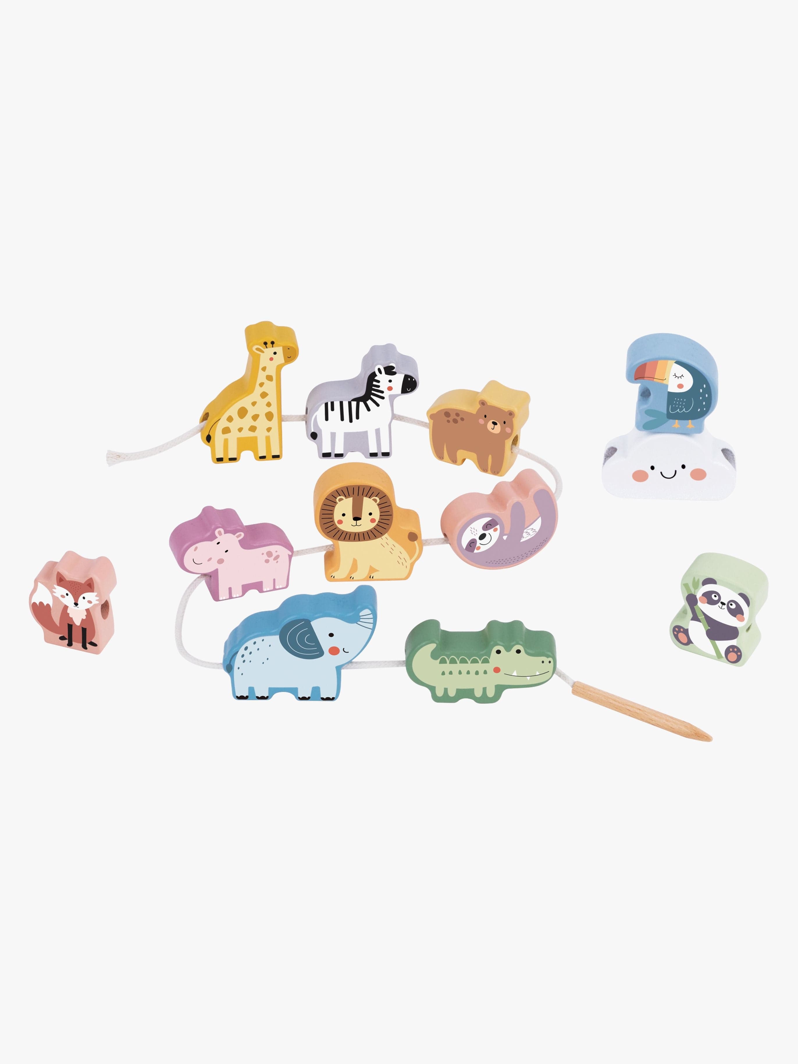 Tooky Toy Lacing Animals Aktivointilelu