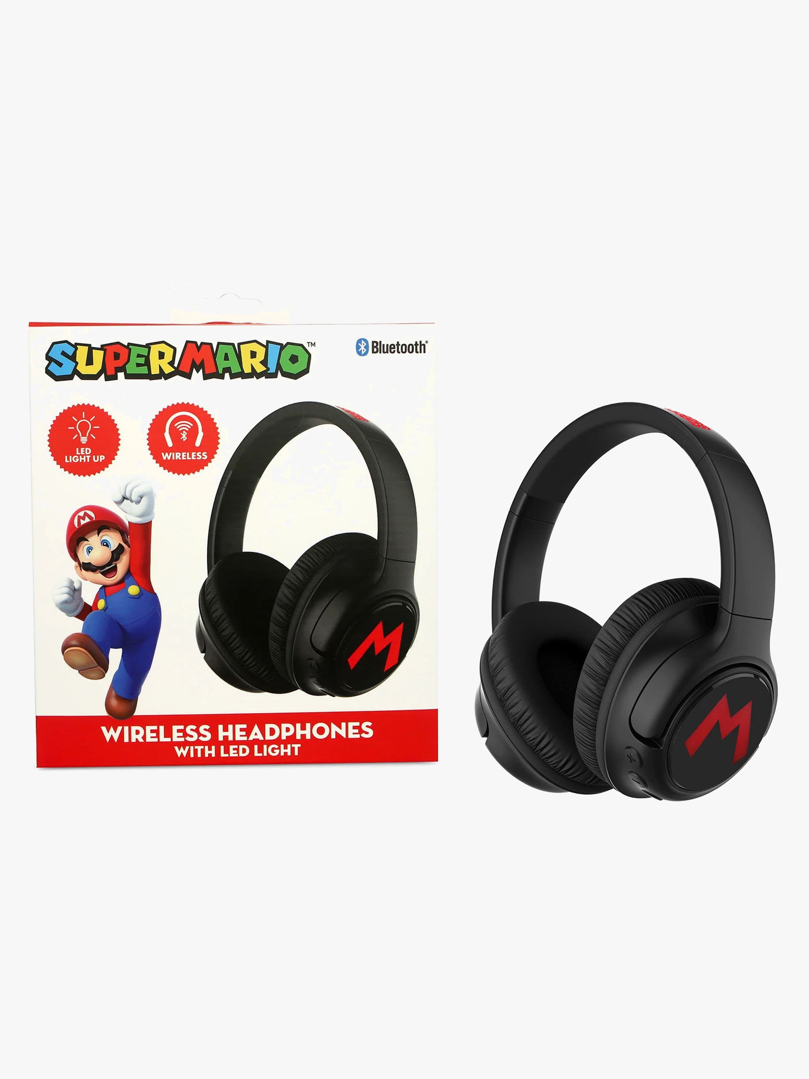 Super Mario Langattomat Kuulokkeet + LED Sharing AUX