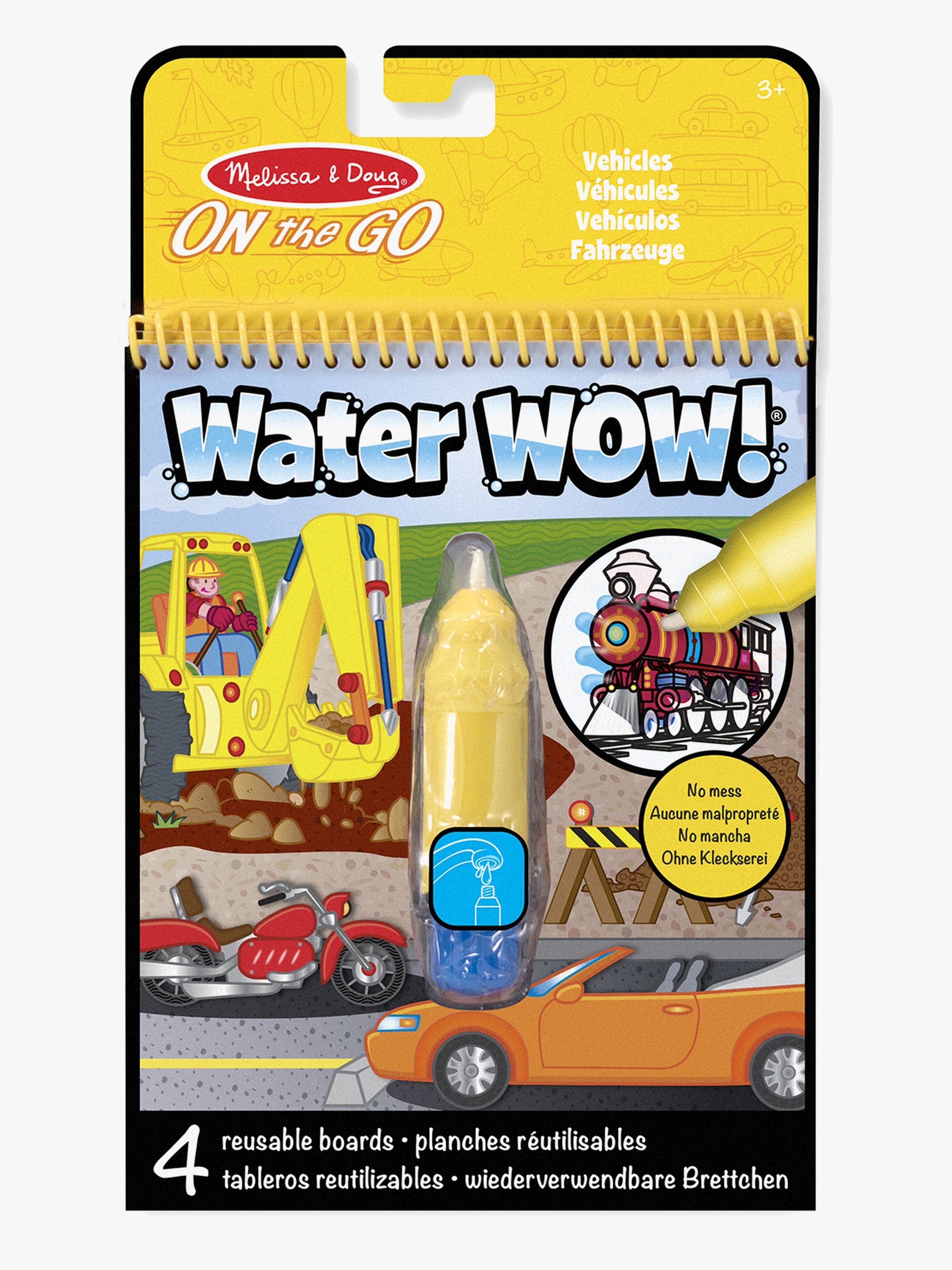 Melissa & Doug Water Wow! Värityskirja Ajoneuvot