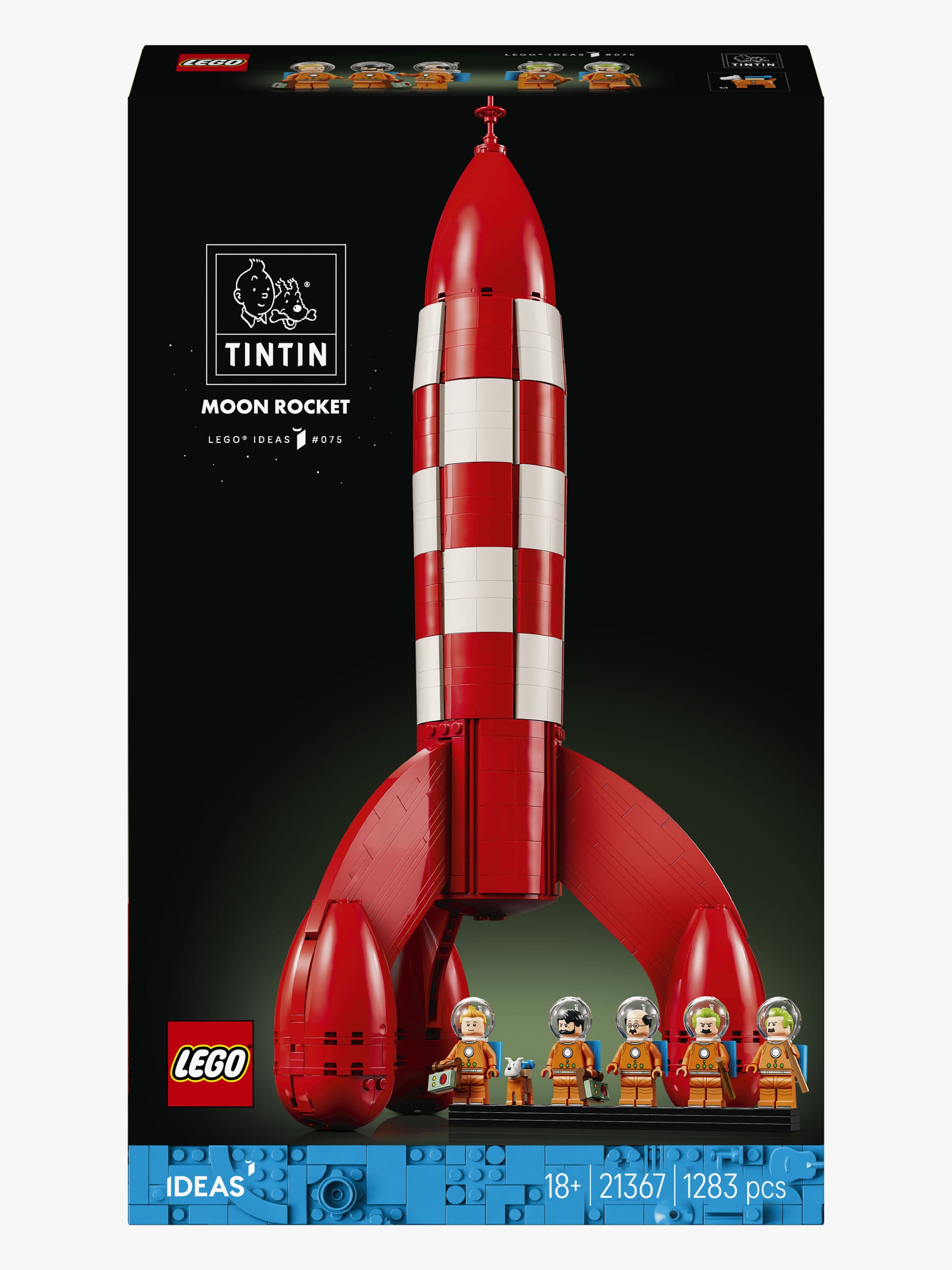 LEGO Ideas 21367 Tintin-sarjakuvan kuuraketti