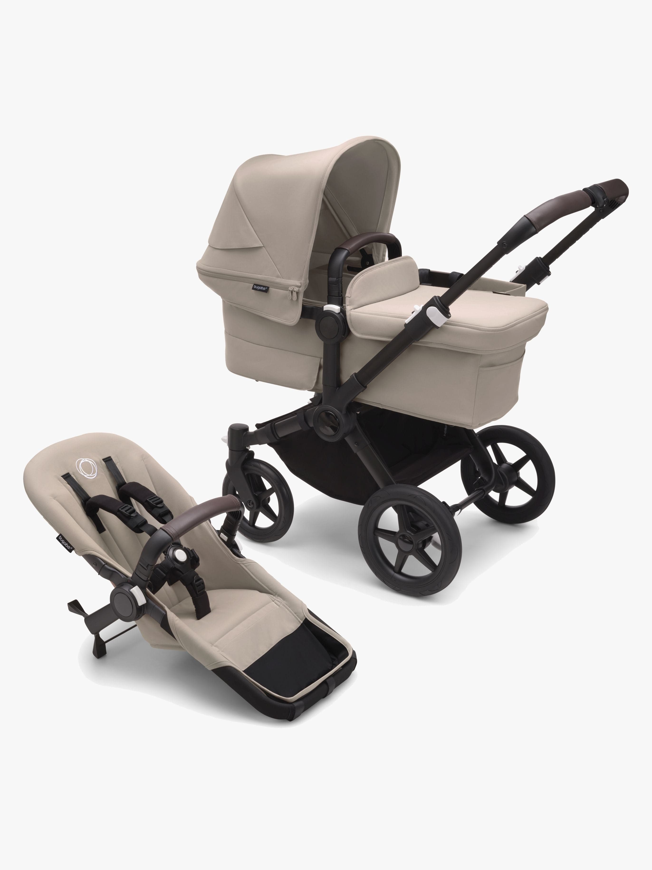 Bugaboo Donkey 5 Mono Complete Yhdistelmävaunut, Black/Desert Taupe