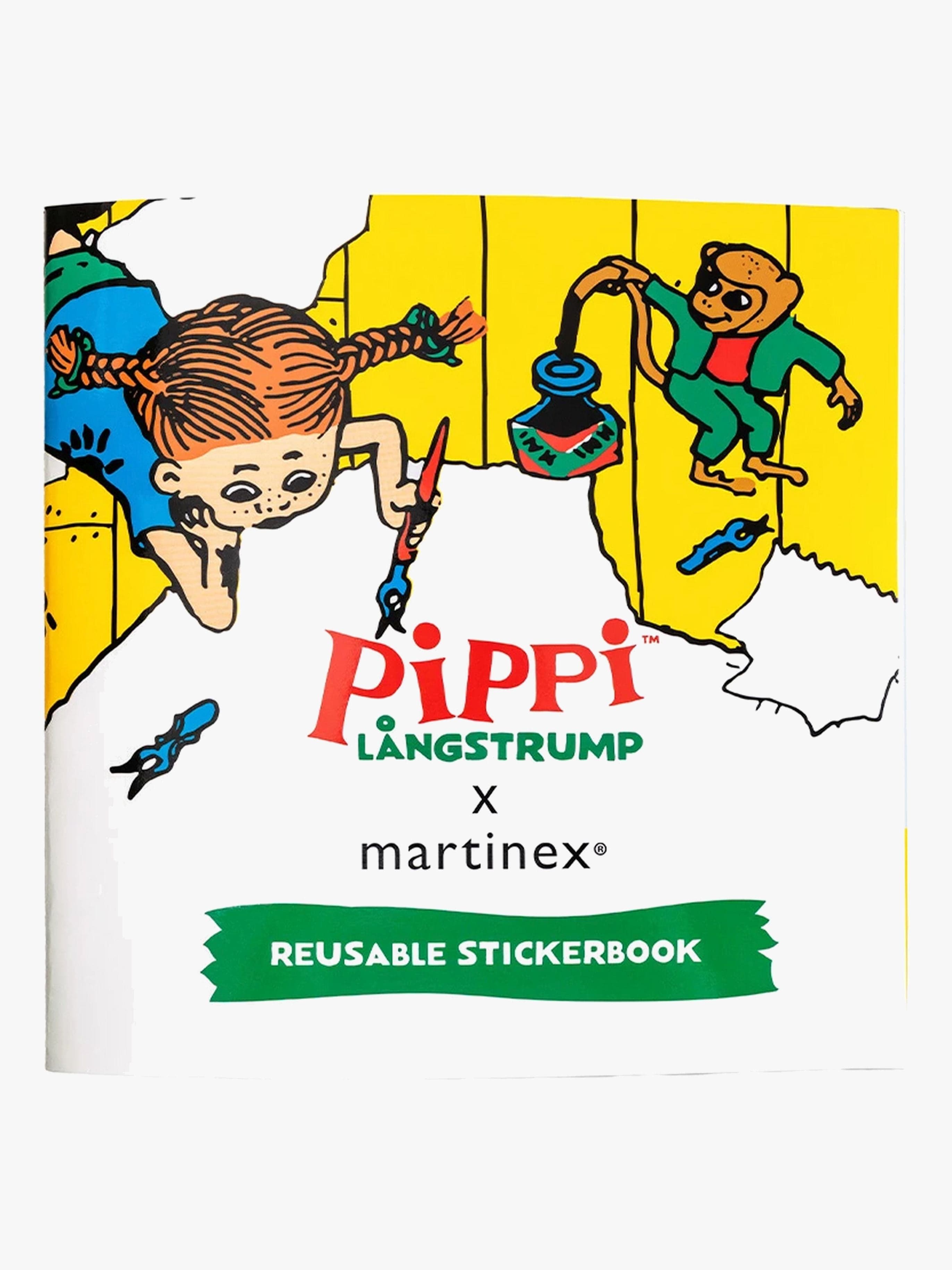 Peppi Pitkätossu Tarrakirja Uudelleen Käytettävä Kartat