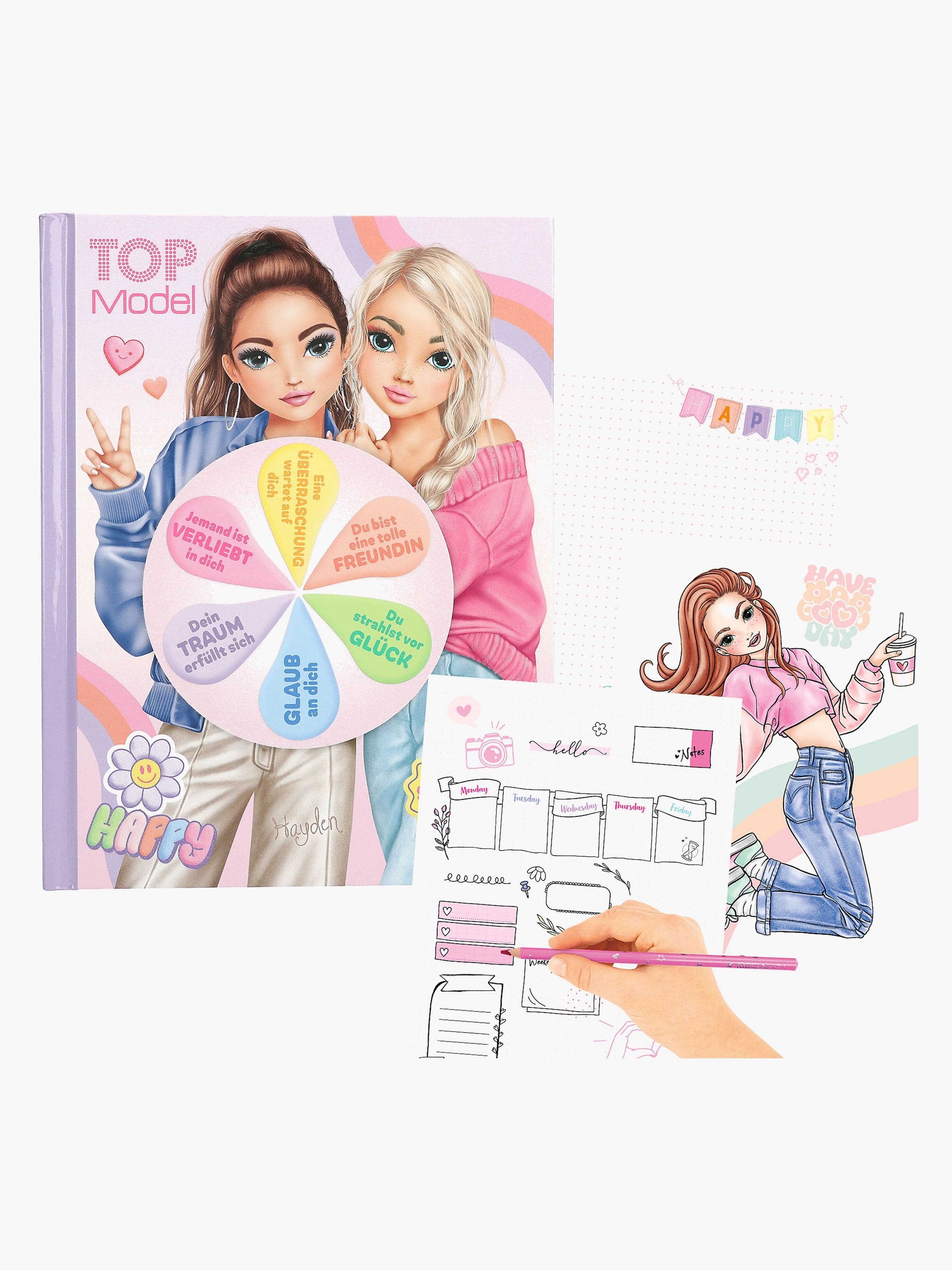 TOPModel Englanninkielinen Humoristinen Värityskirja + Valo & Ääni