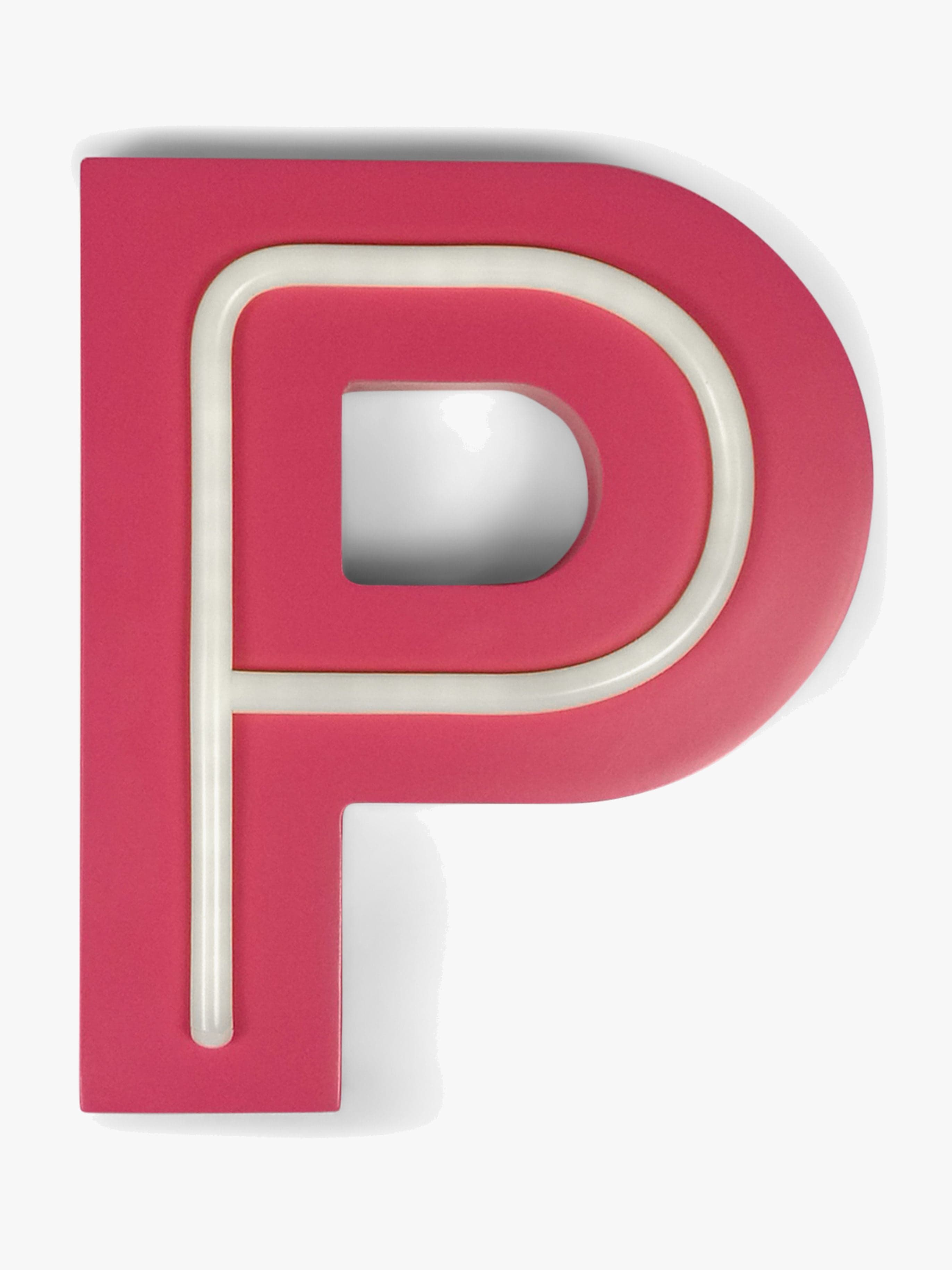 POPP Kirjainvalaisin P, Vaaleanpunainen