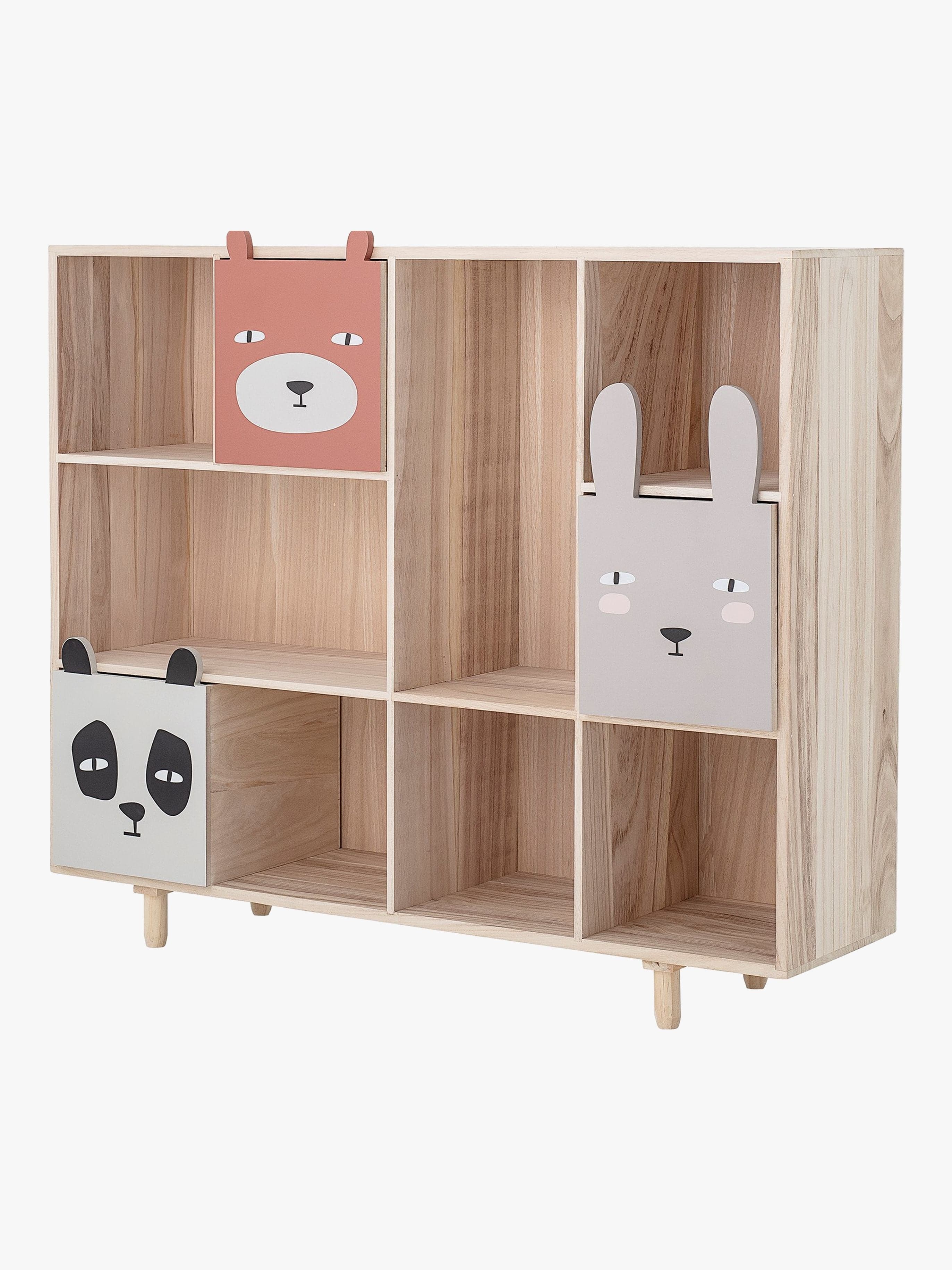 Bloomingville Calle Kirjahylly + Säilytyslaatikot, Nature