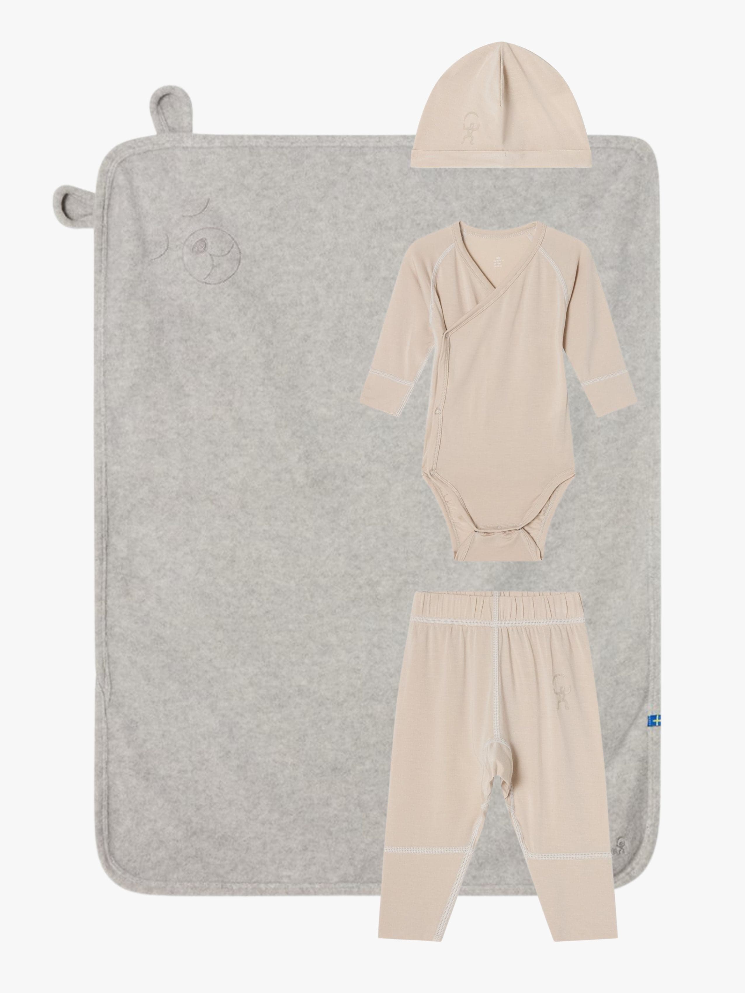 Isbjörn of Sweden KOALA Cozy Pakkaus Vauva, Cream, 80-86