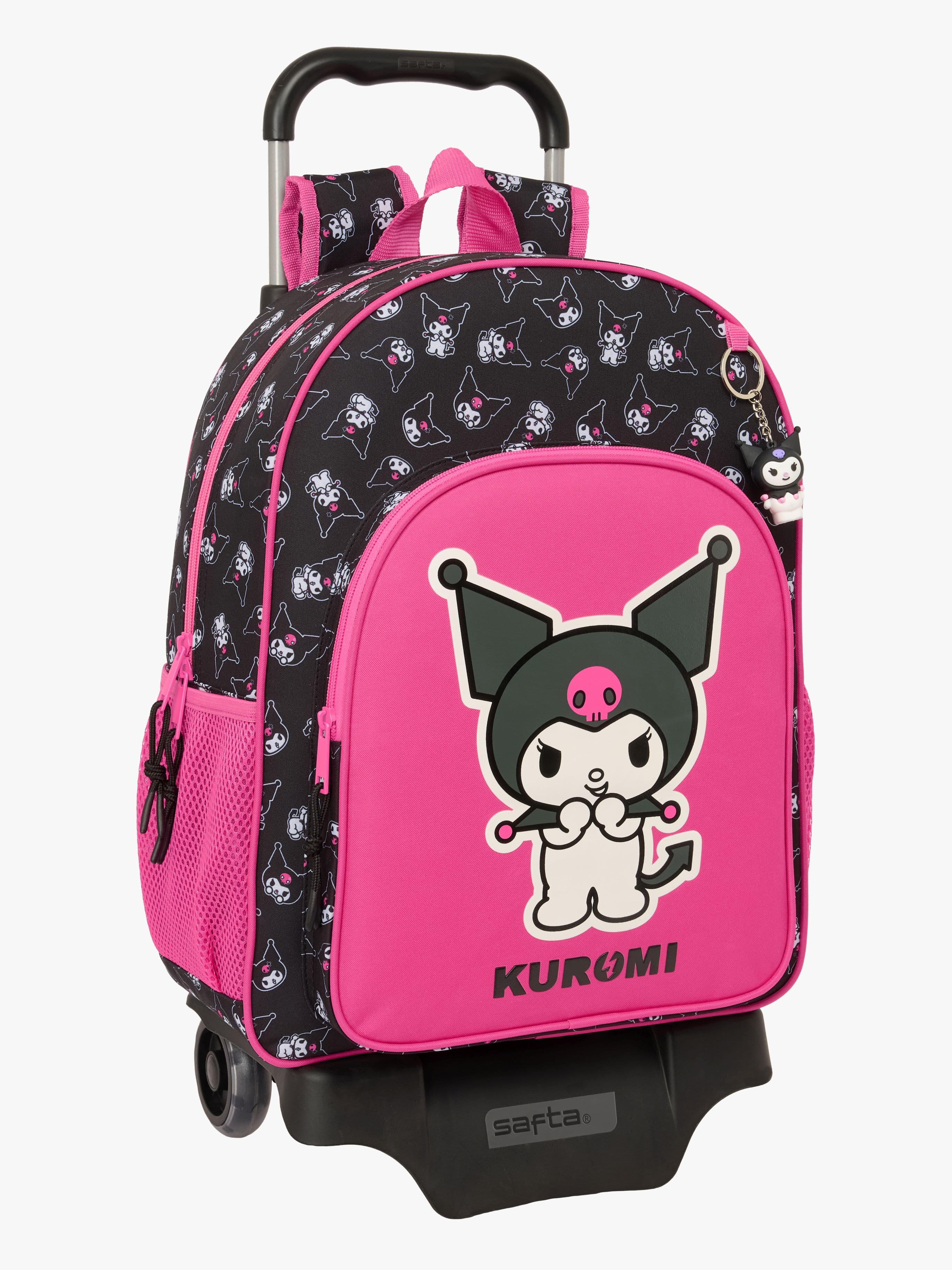 Hello Kitty Kuromi Trolley Matkalaukku 21L, Pinkki/Musta