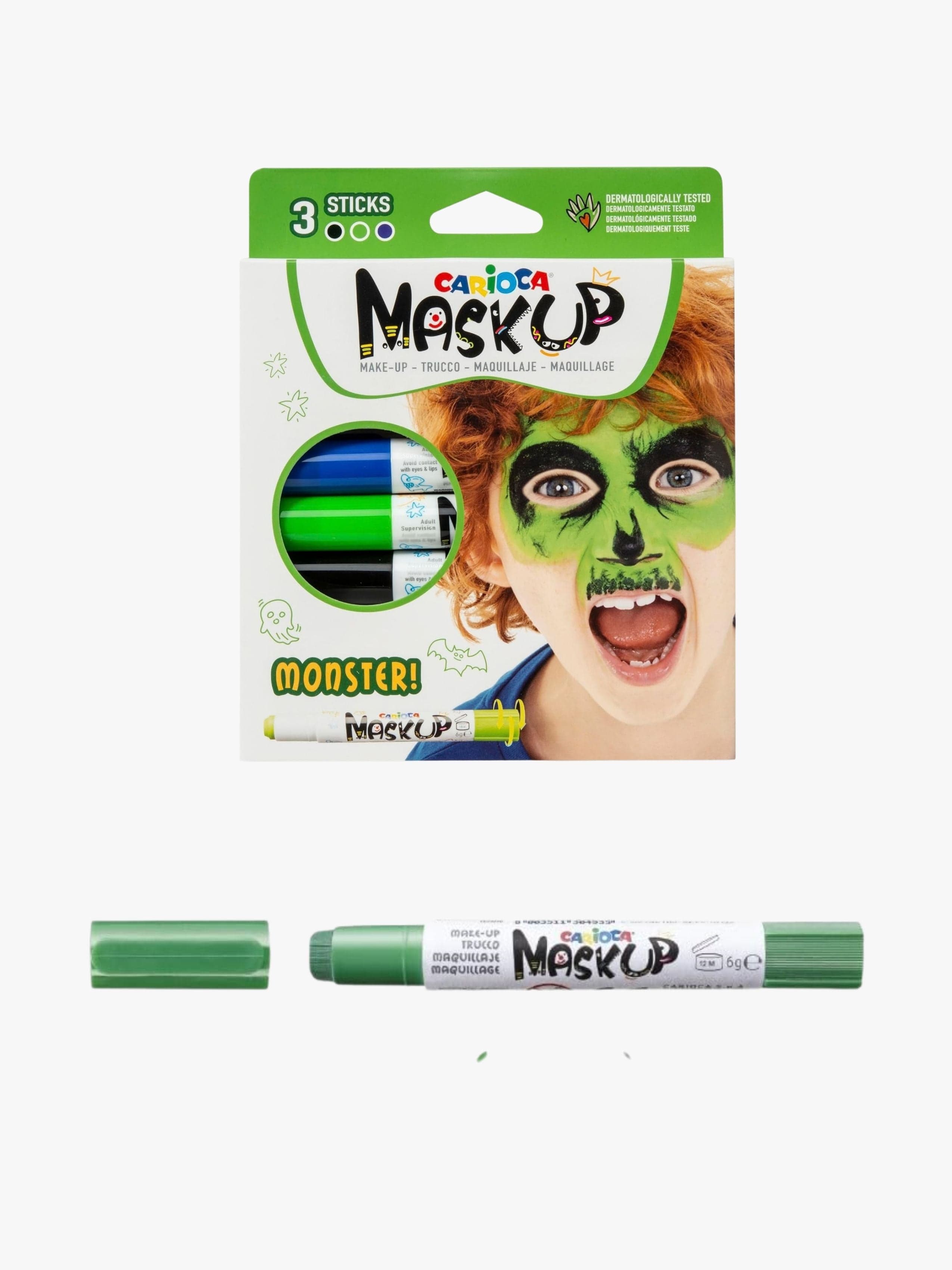 Carioca Maskup Kasvoväri Hirviö 3-pack