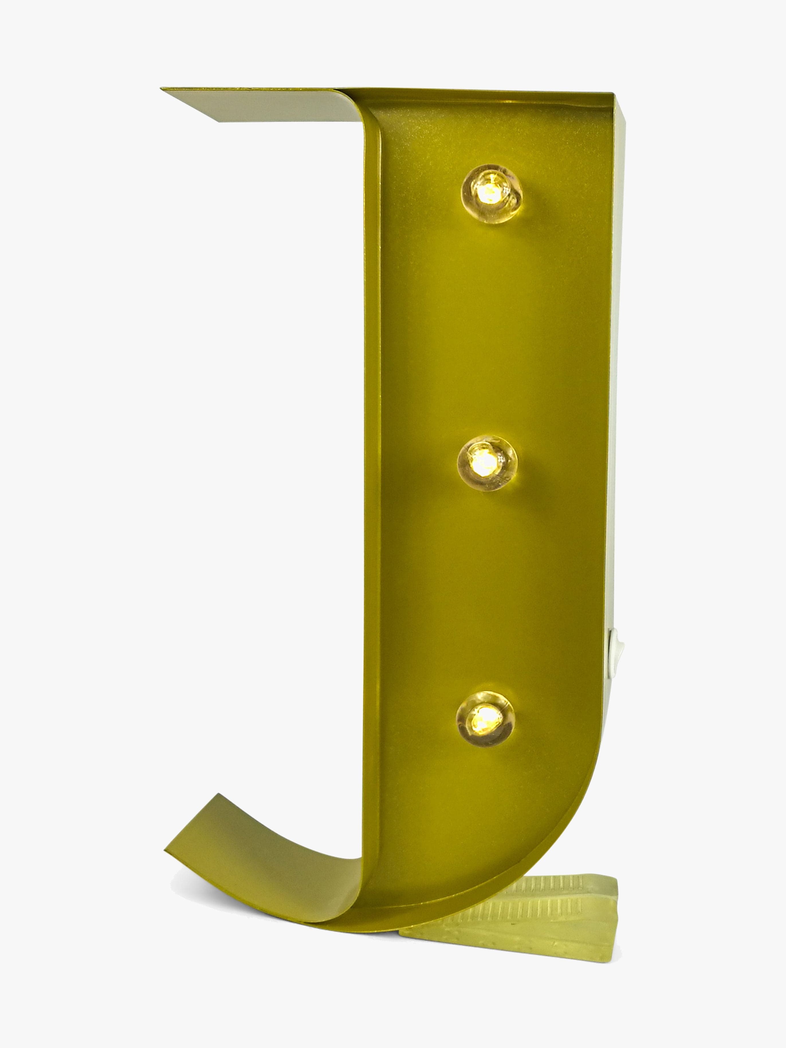 Petite Déco Kirjainvalaisin J, Kulta