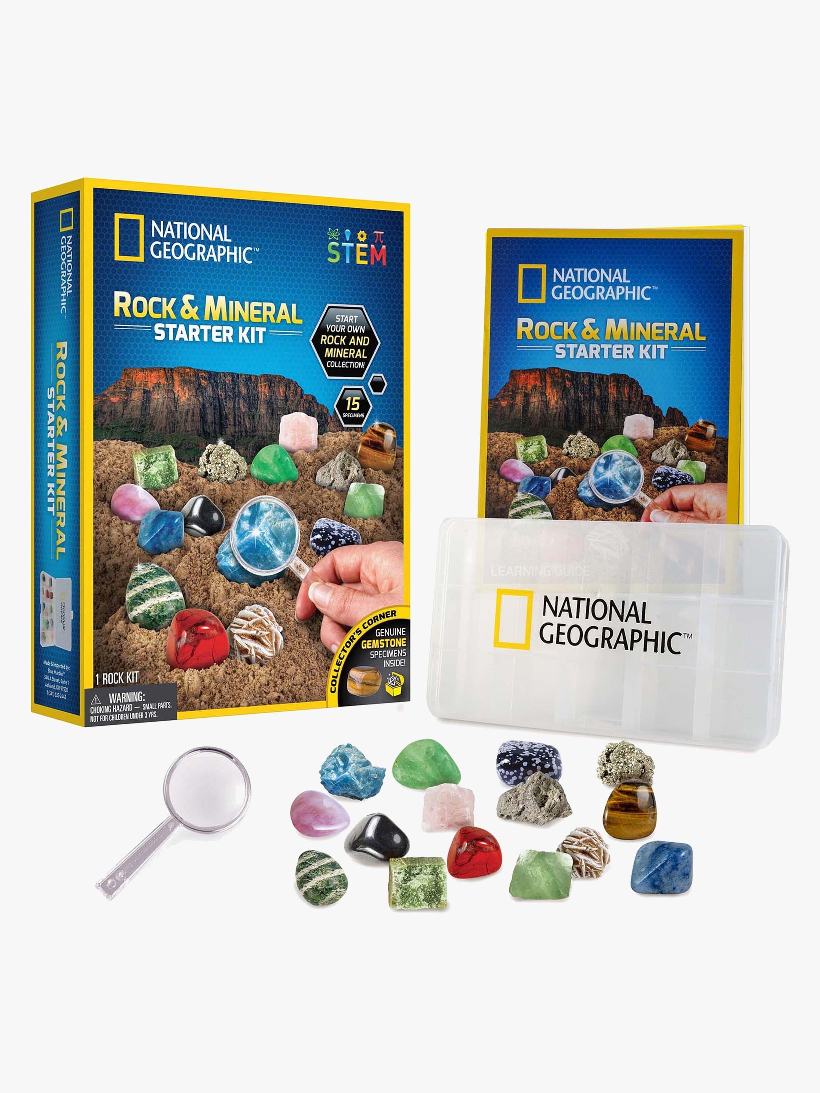 National Geographic Kokeilulaatikko Rock and Mineral Aloituspakkaus